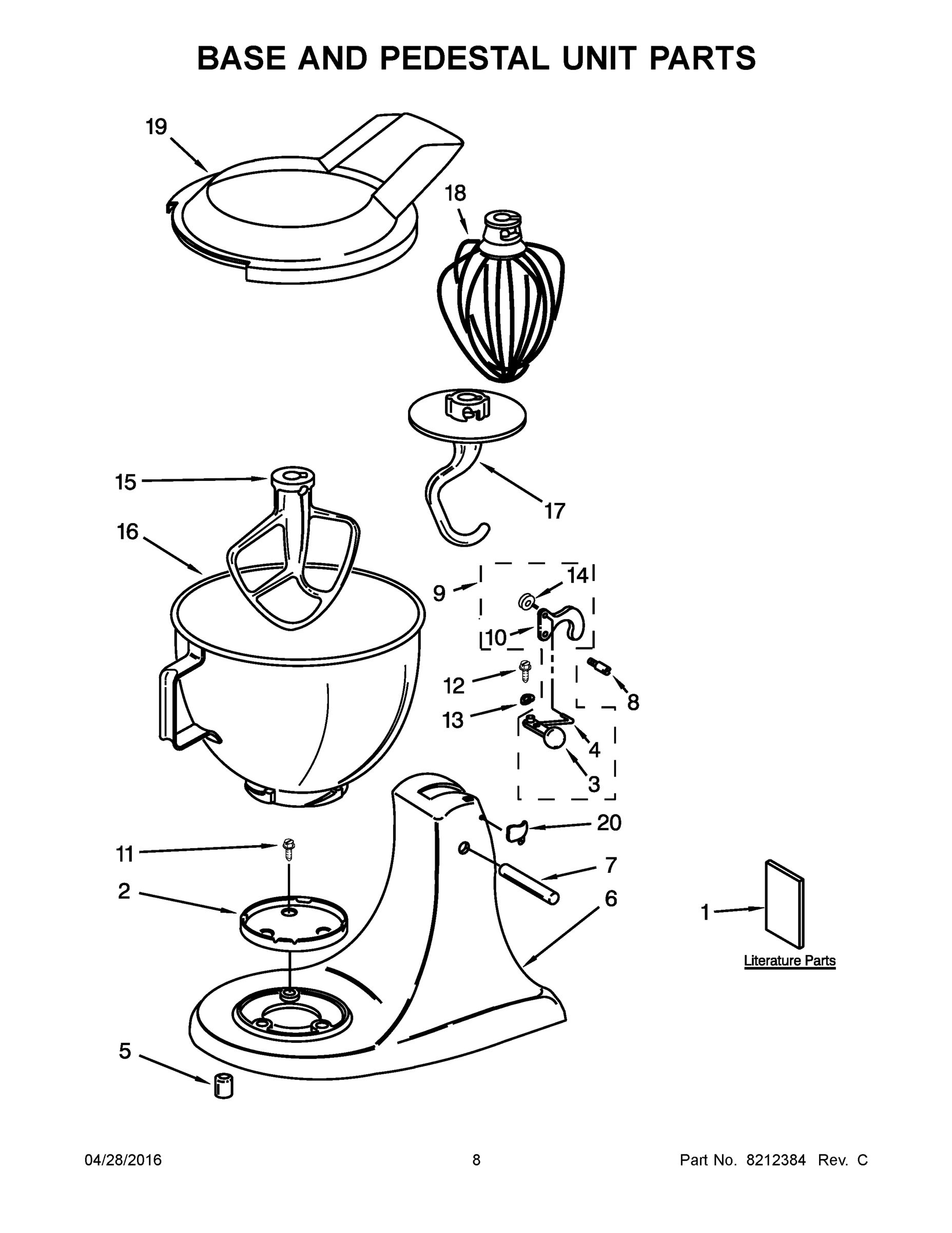 05 - BASE AND PEDESTAL UNIT PARTS