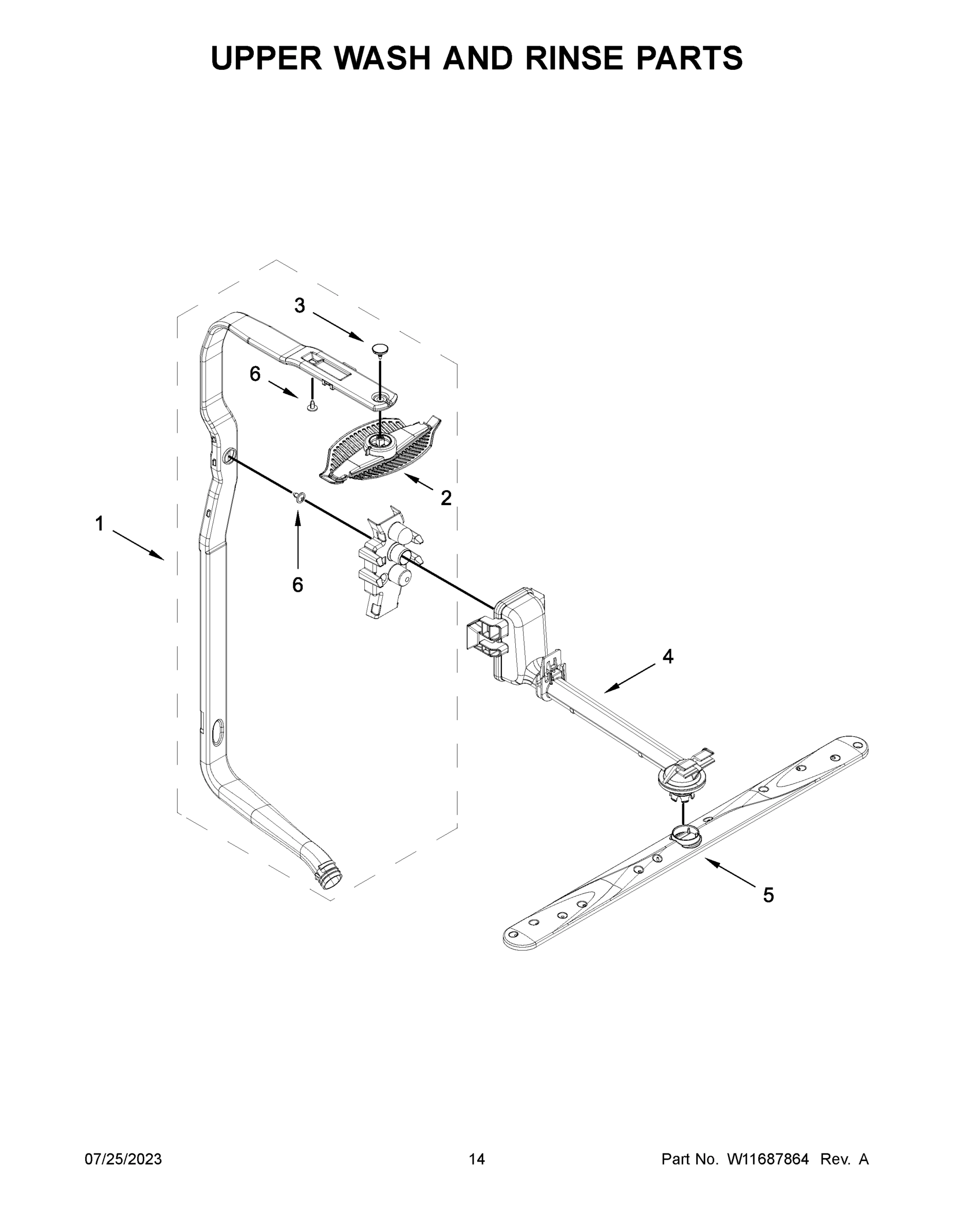 08 - UPPER WASH AND RINSE PARTS
