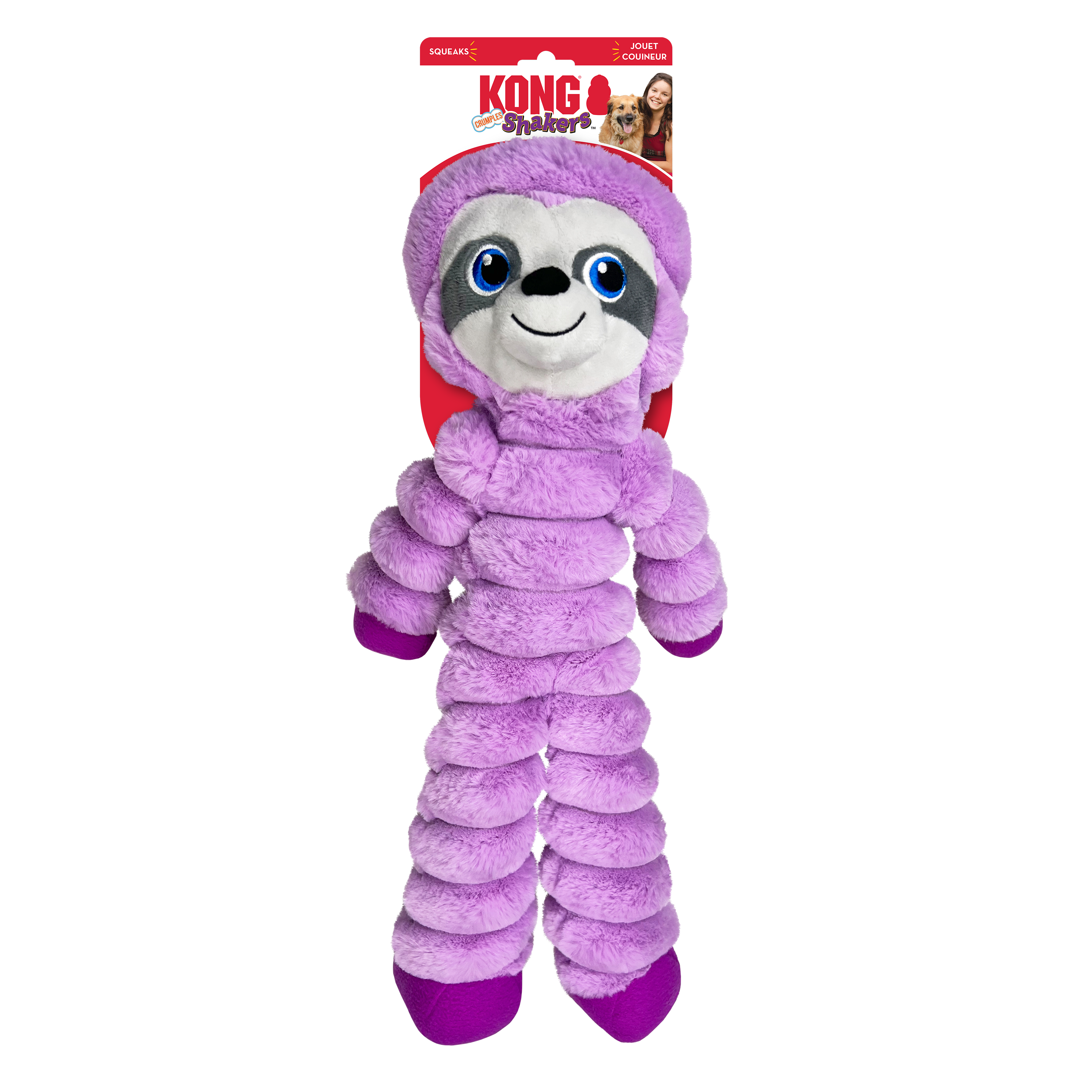 KONG Shakers Crumples Sloth Dog Toy (XLarge) KONG Shakers Crumples Sloth Dog Toy (XLarge)