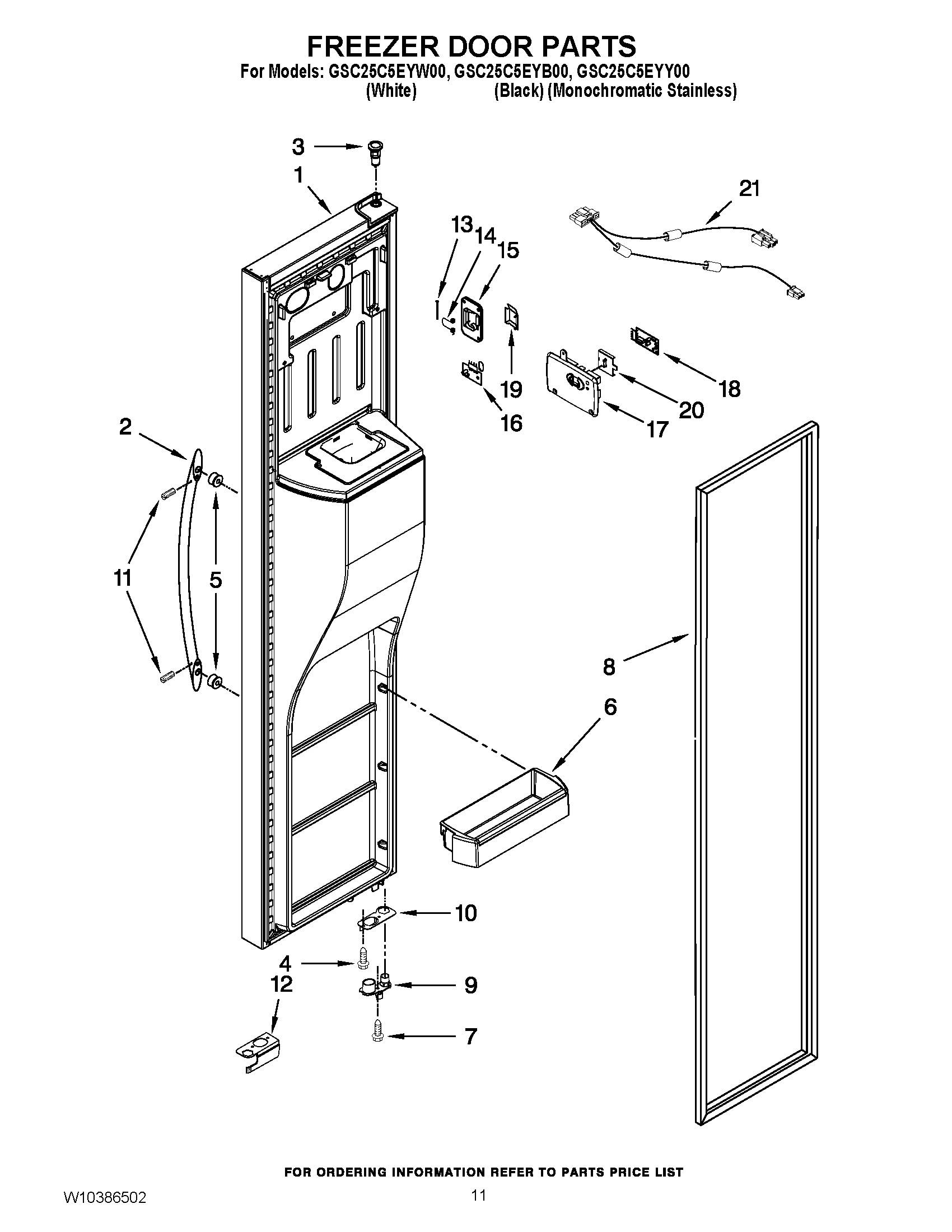 07 - FREEZER DOOR PARTS