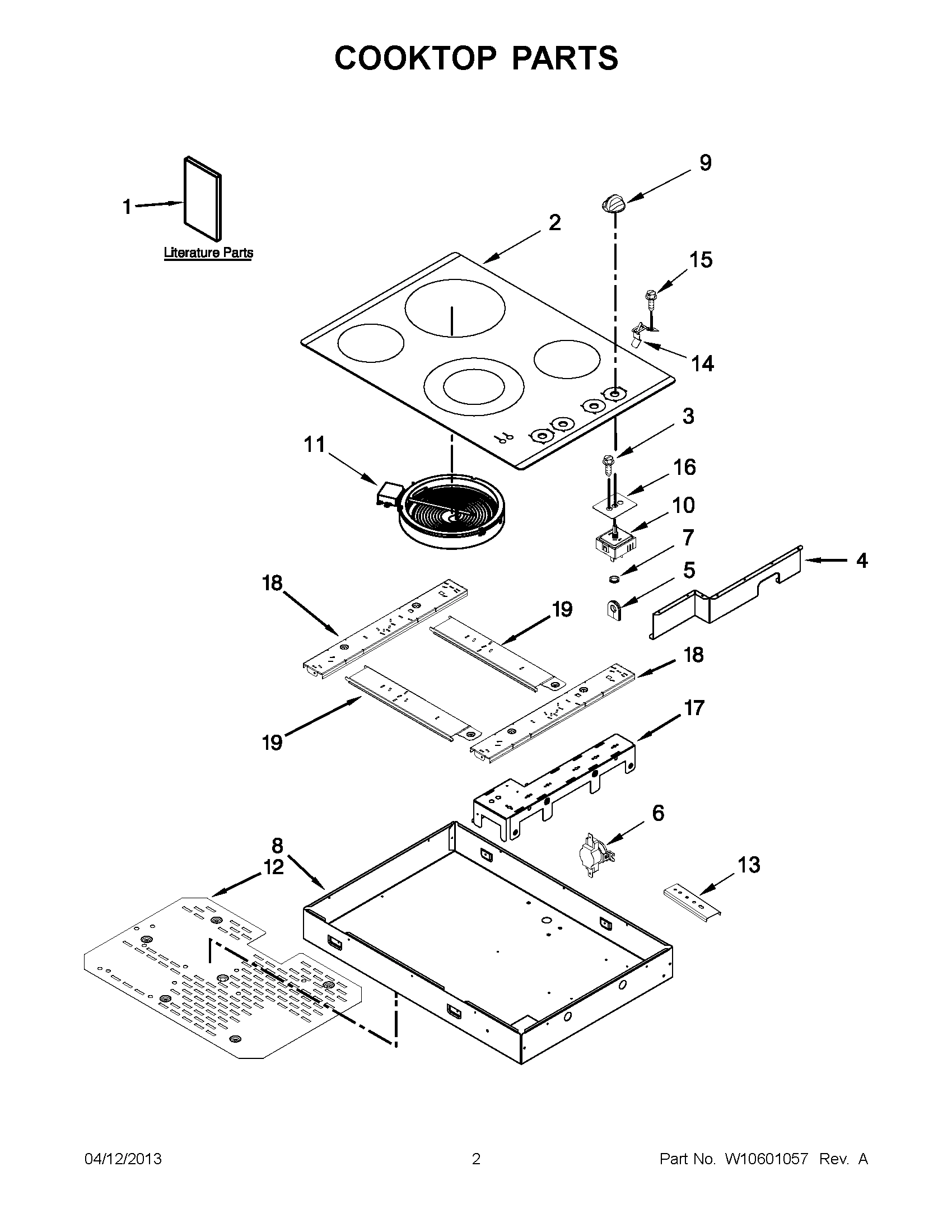 01 - COOKTOP PARTS
