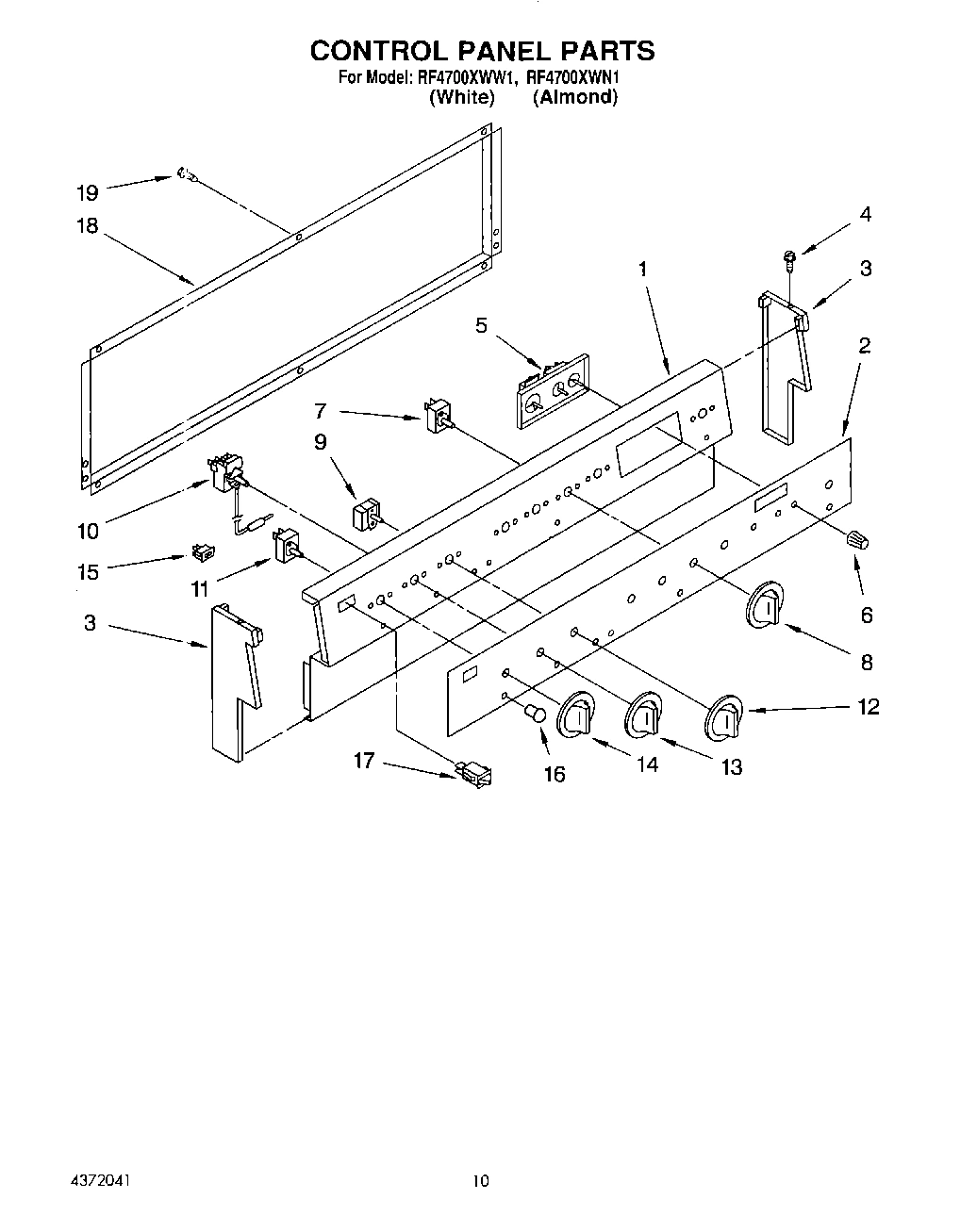 05 - CONTROL PANEL, LIT/OPTIONAL