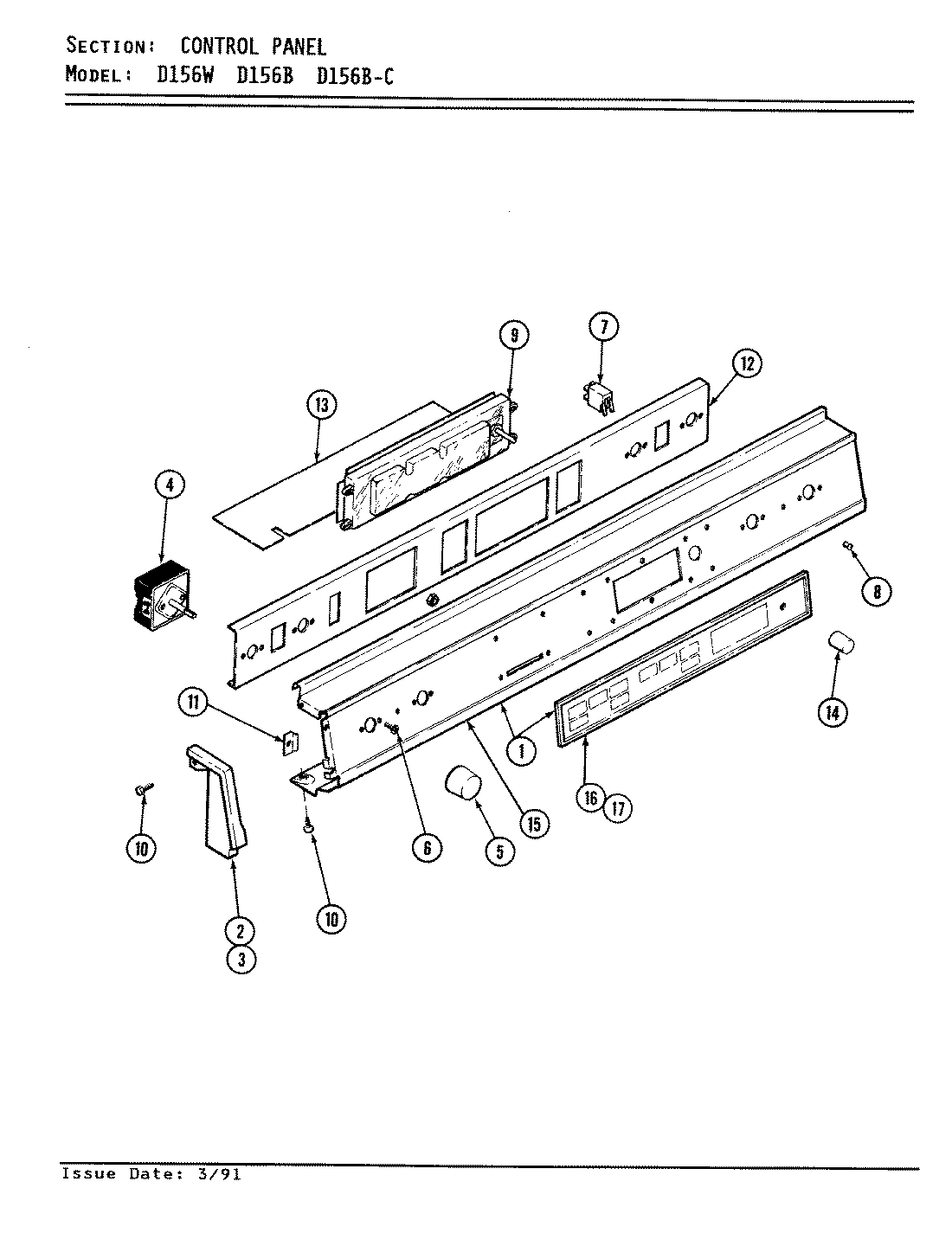 05 - CONTROL PANEL (D156B, D156W)