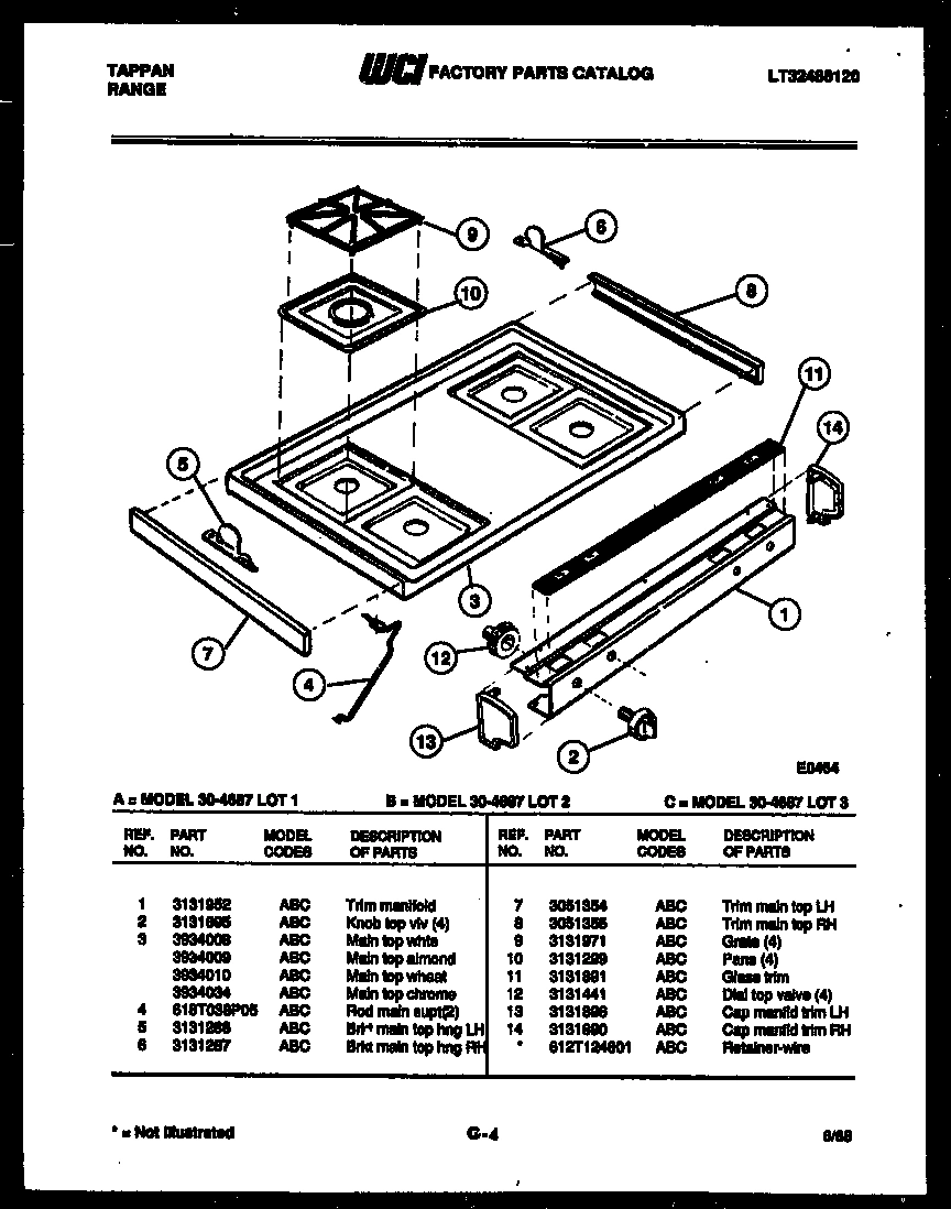 03 - COOKTOP PARTS