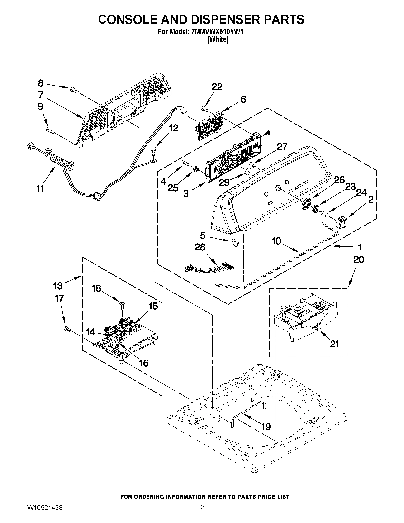 02 - CONSOLE AND DISPENSER PARTS