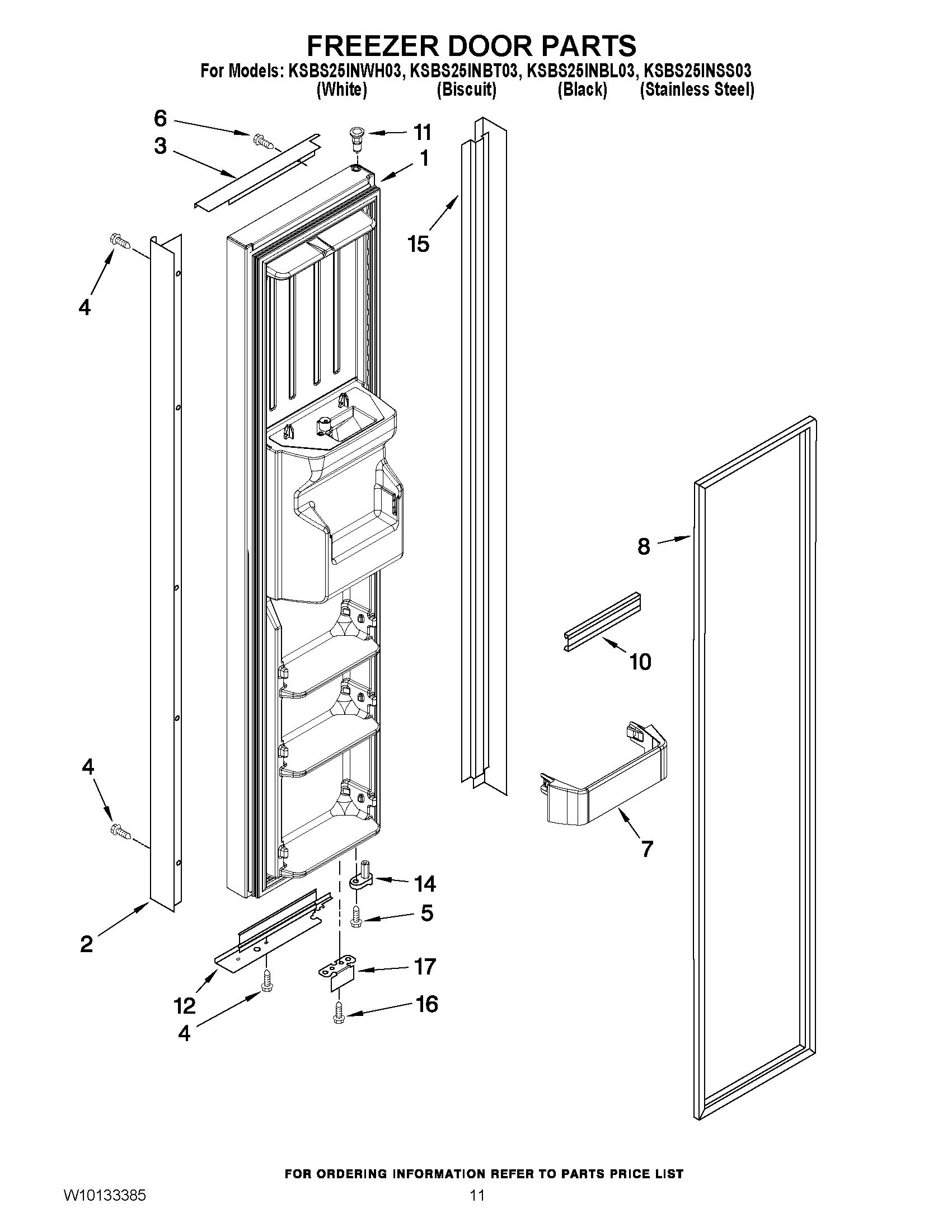 07 - FREEZER DOOR PARTS
