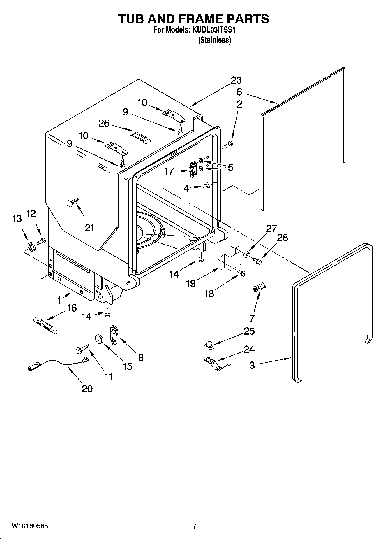 07 - TUB AND FRAME PARTS