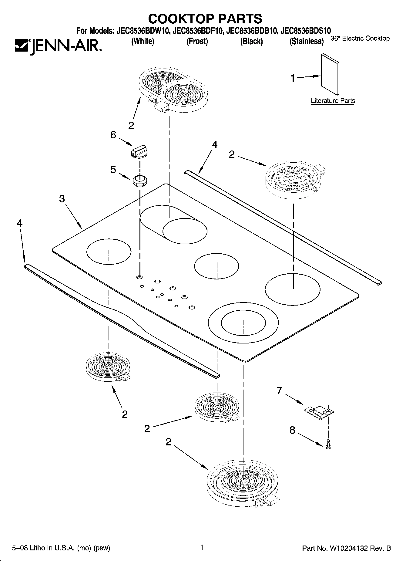01 - COOKTOP PARTS