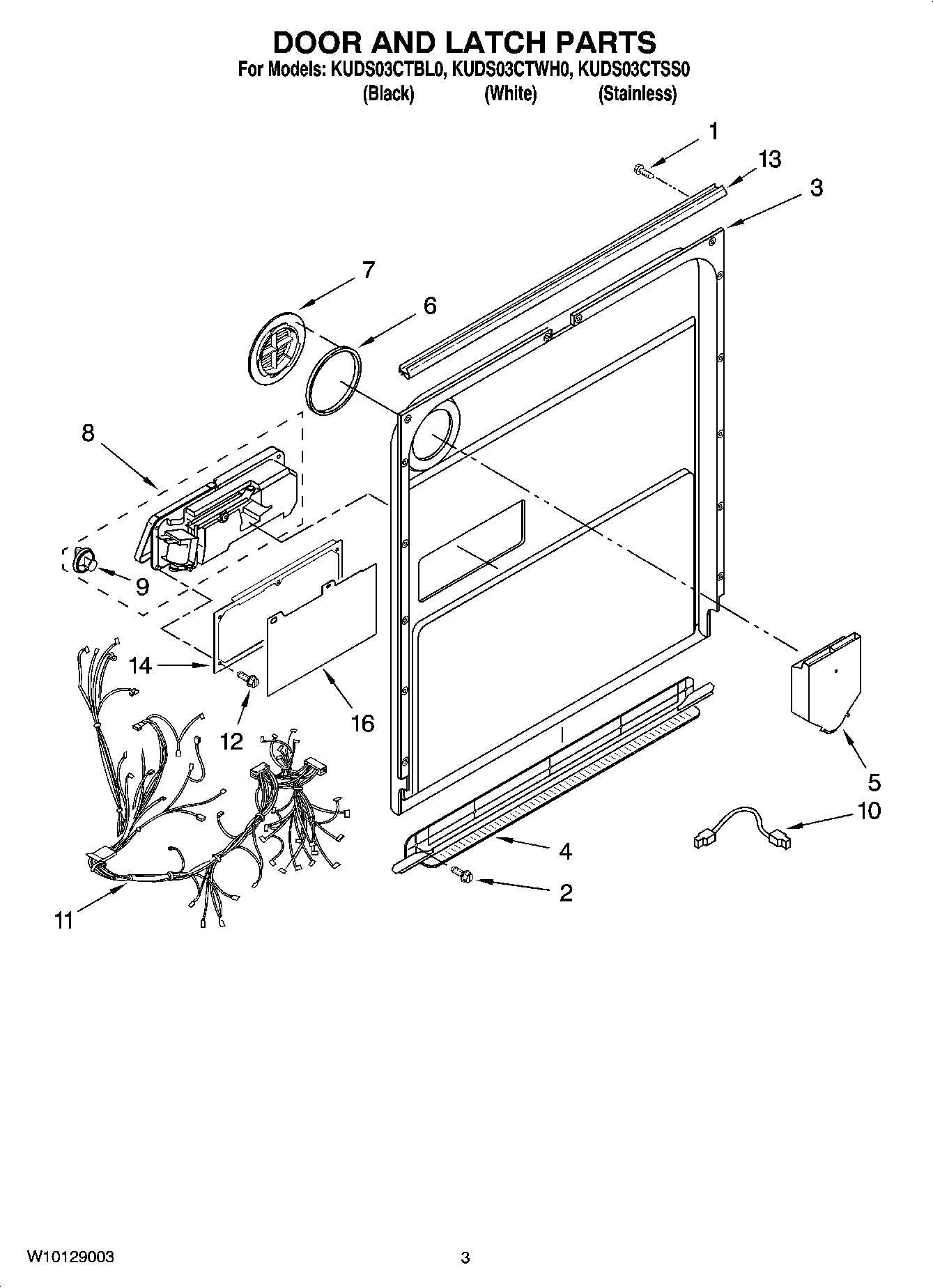 03 - DOOR AND LATCH PARTS