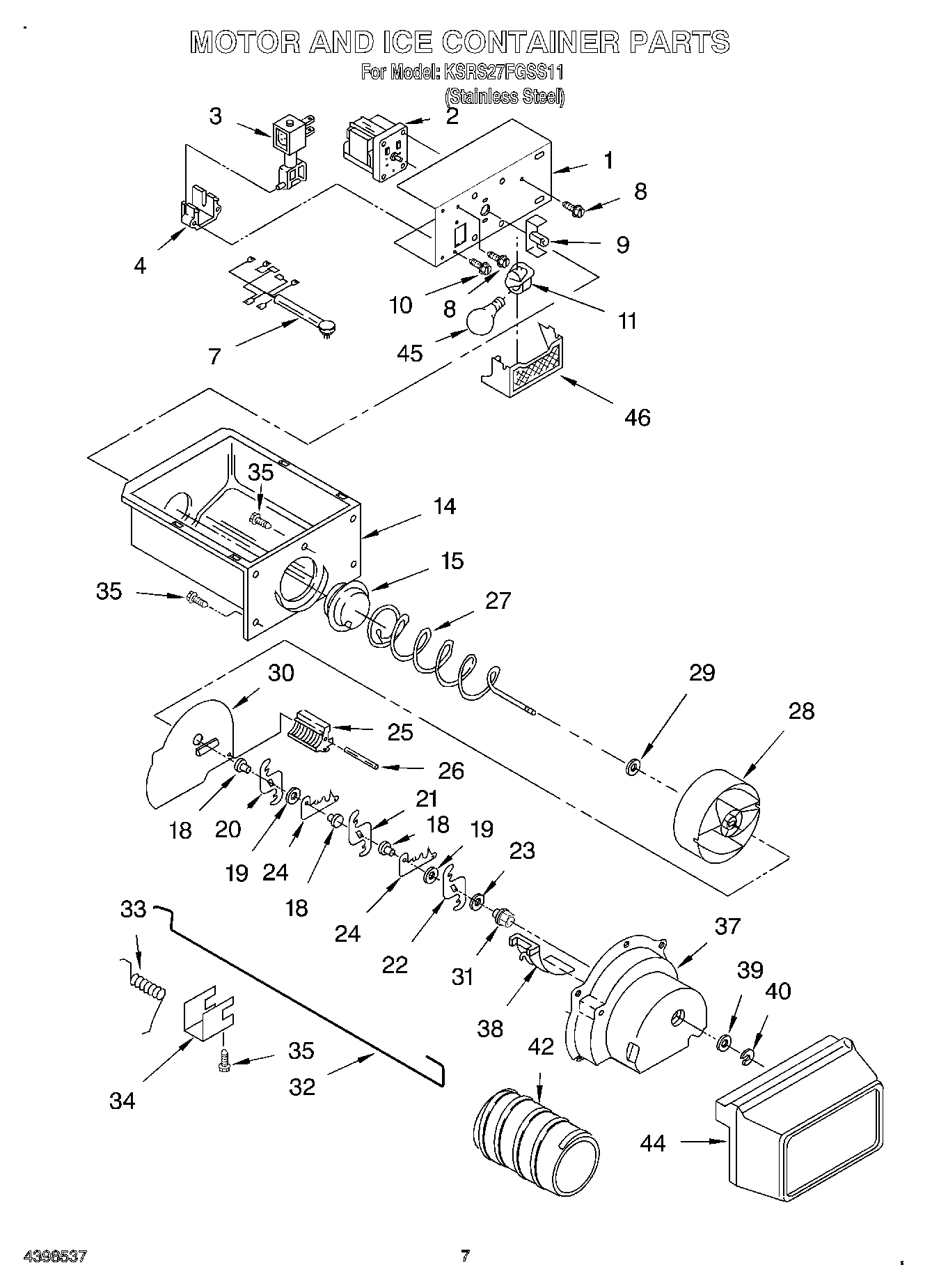 05 - MOTOR AND ICE CONTAINER