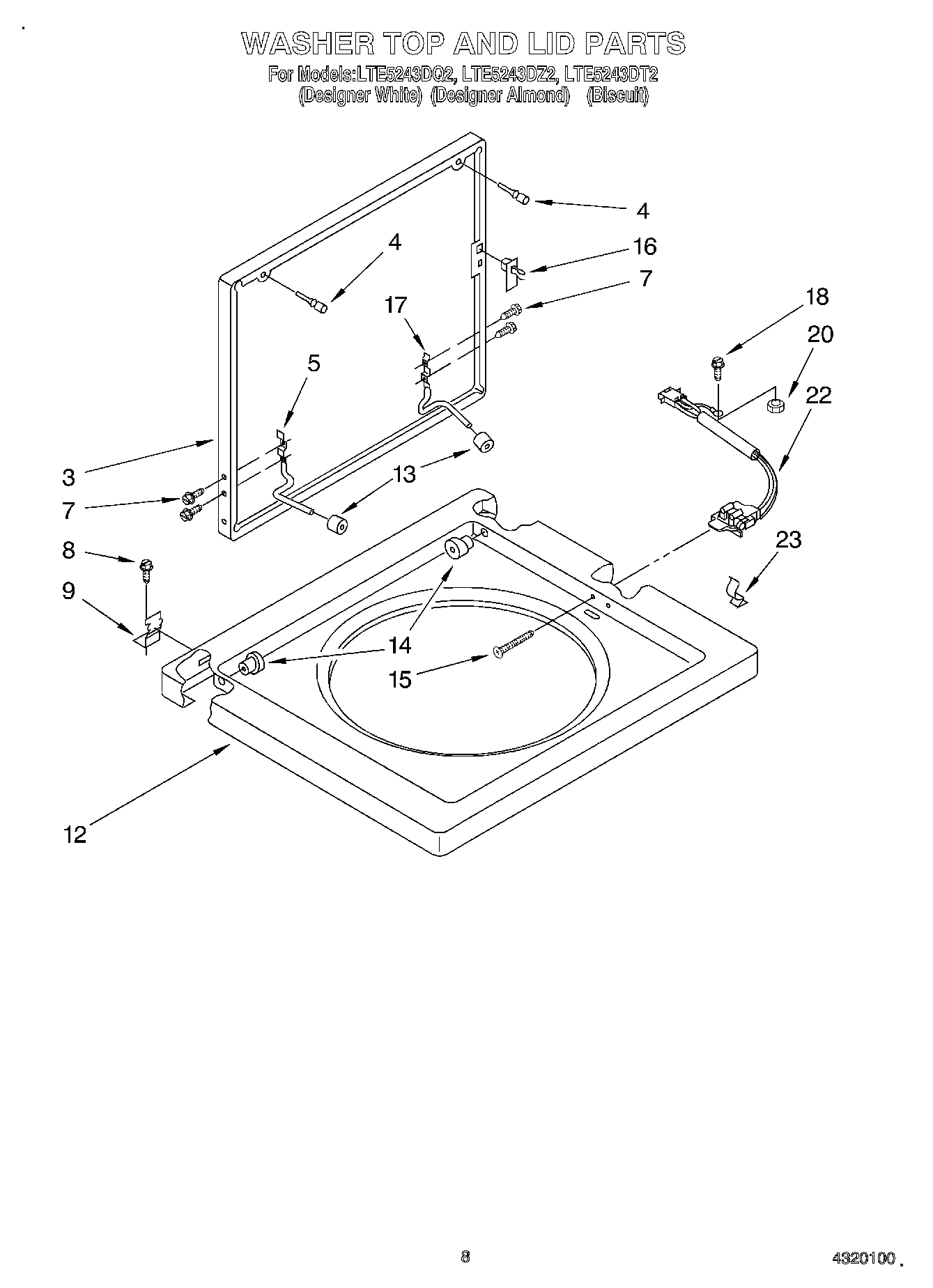 06 - WASHER TOP AND LID