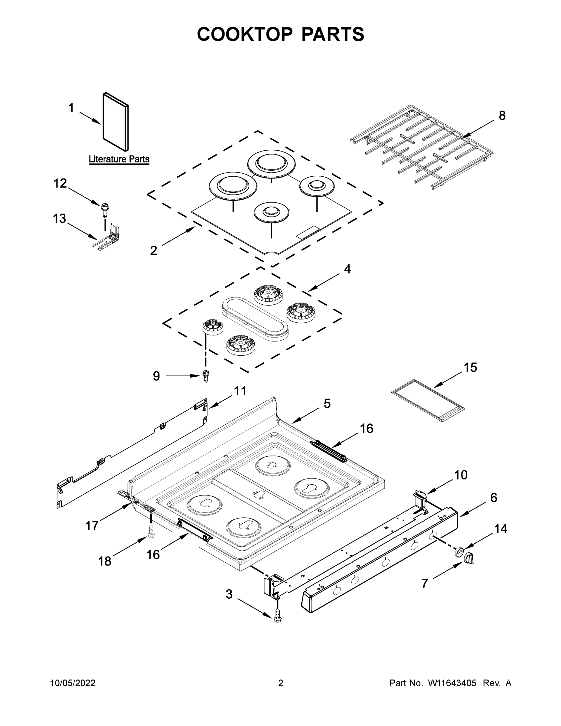02 - COOKTOP PARTS