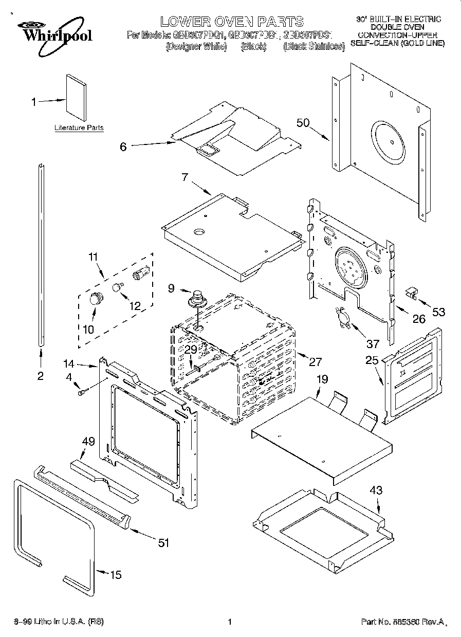01 - LOWER OVEN, LITERATURE