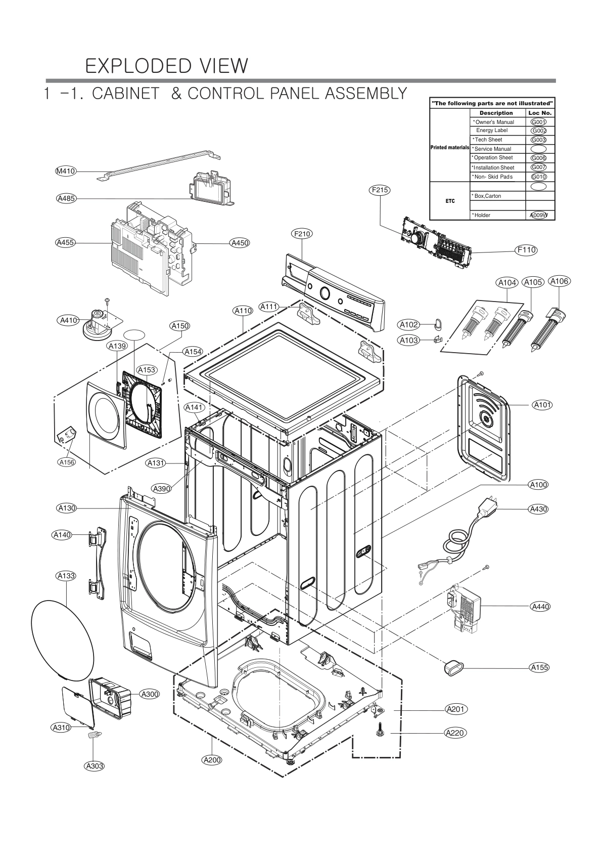 CABINET & CONTROL PANEL ASSEMBLY