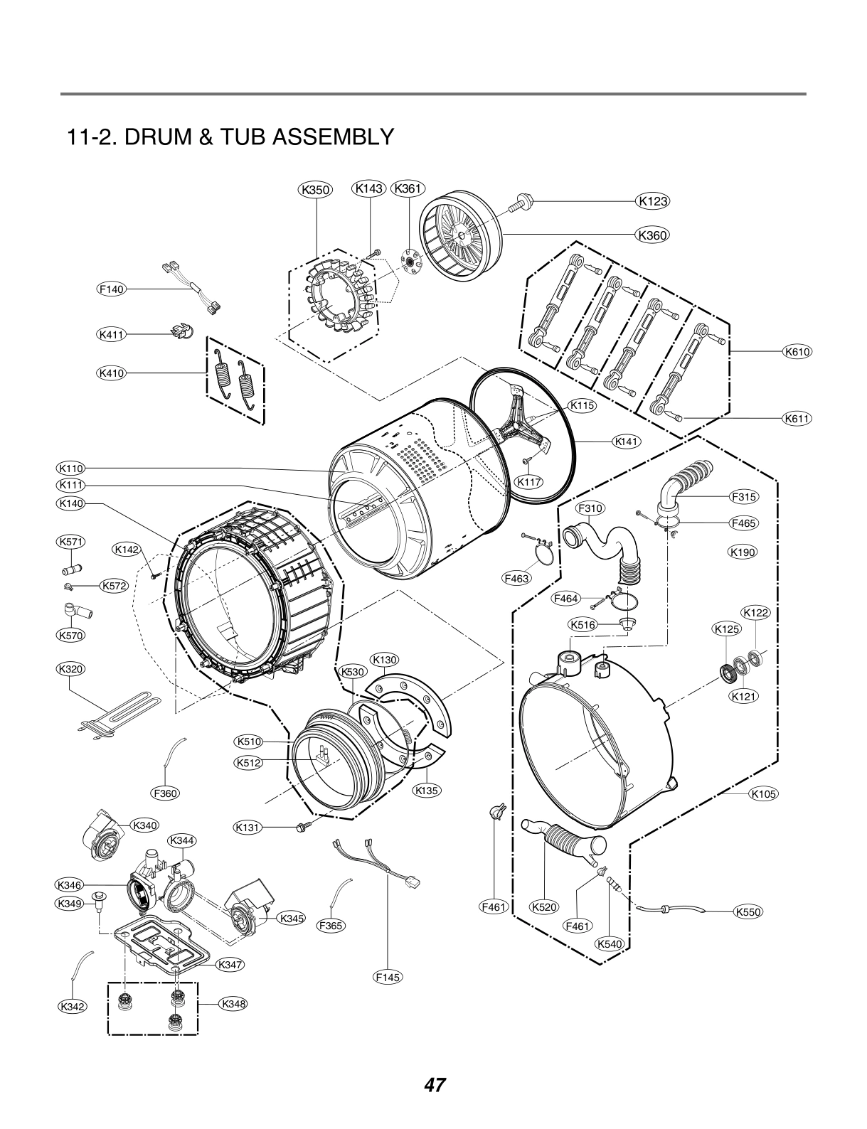 DRUM & TUB ASSEMBLY
