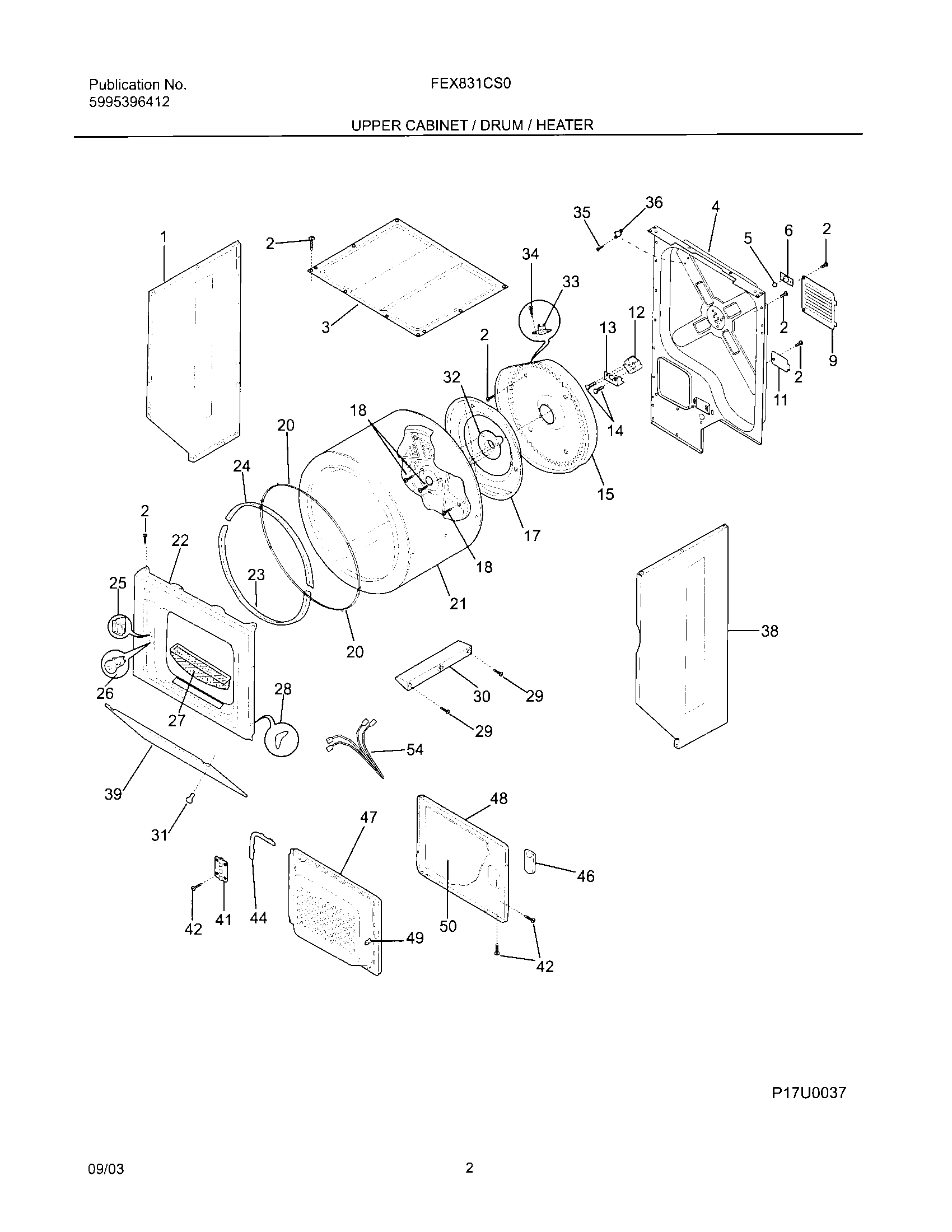 03 - UPPER CABINET/DRUM/HEATER