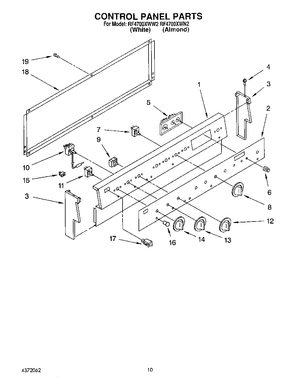 05 - CONTROL PANEL, LIT/OPTIONAL