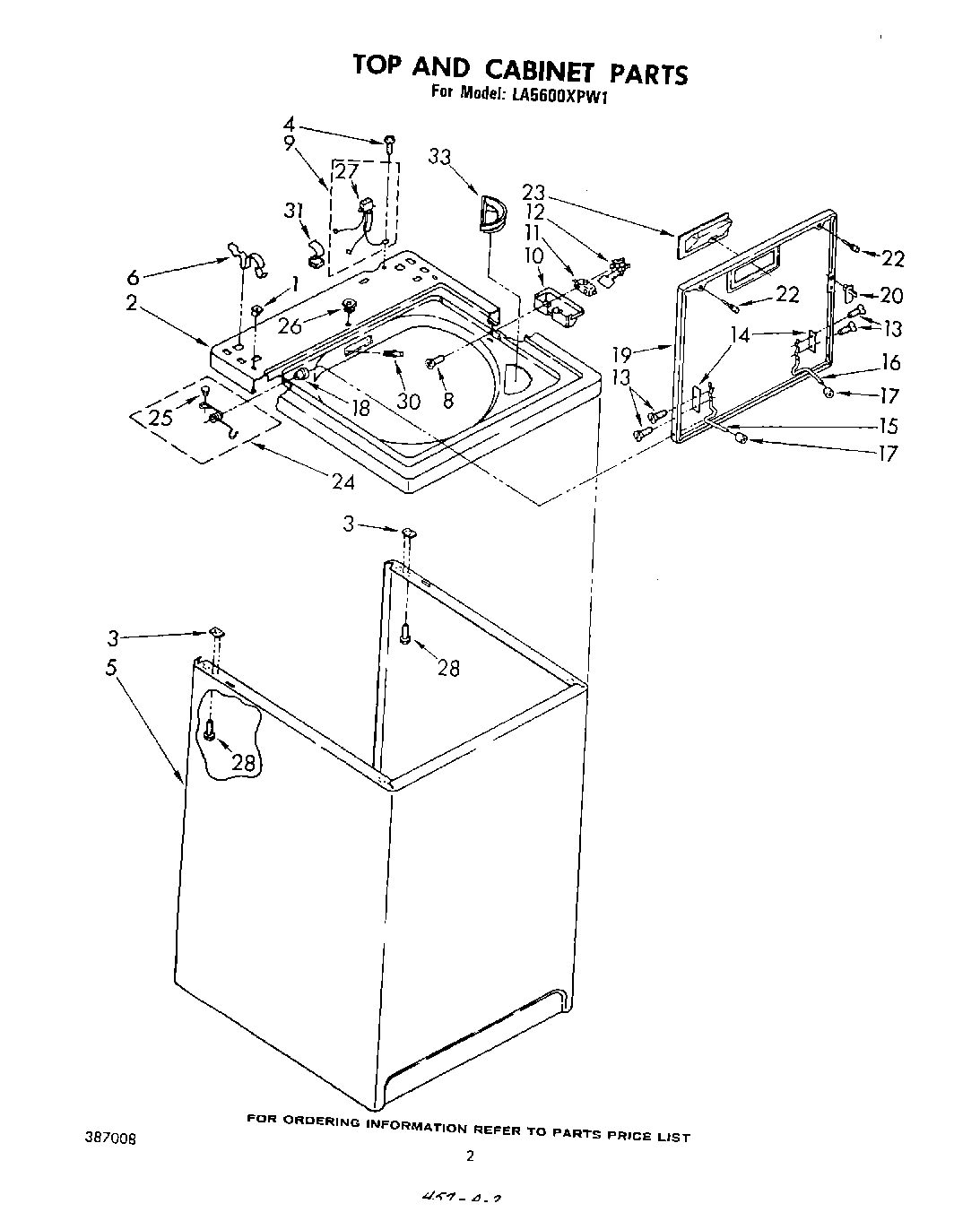 02 - TOP AND CABINET , LITERATURE AND OPTIONAL