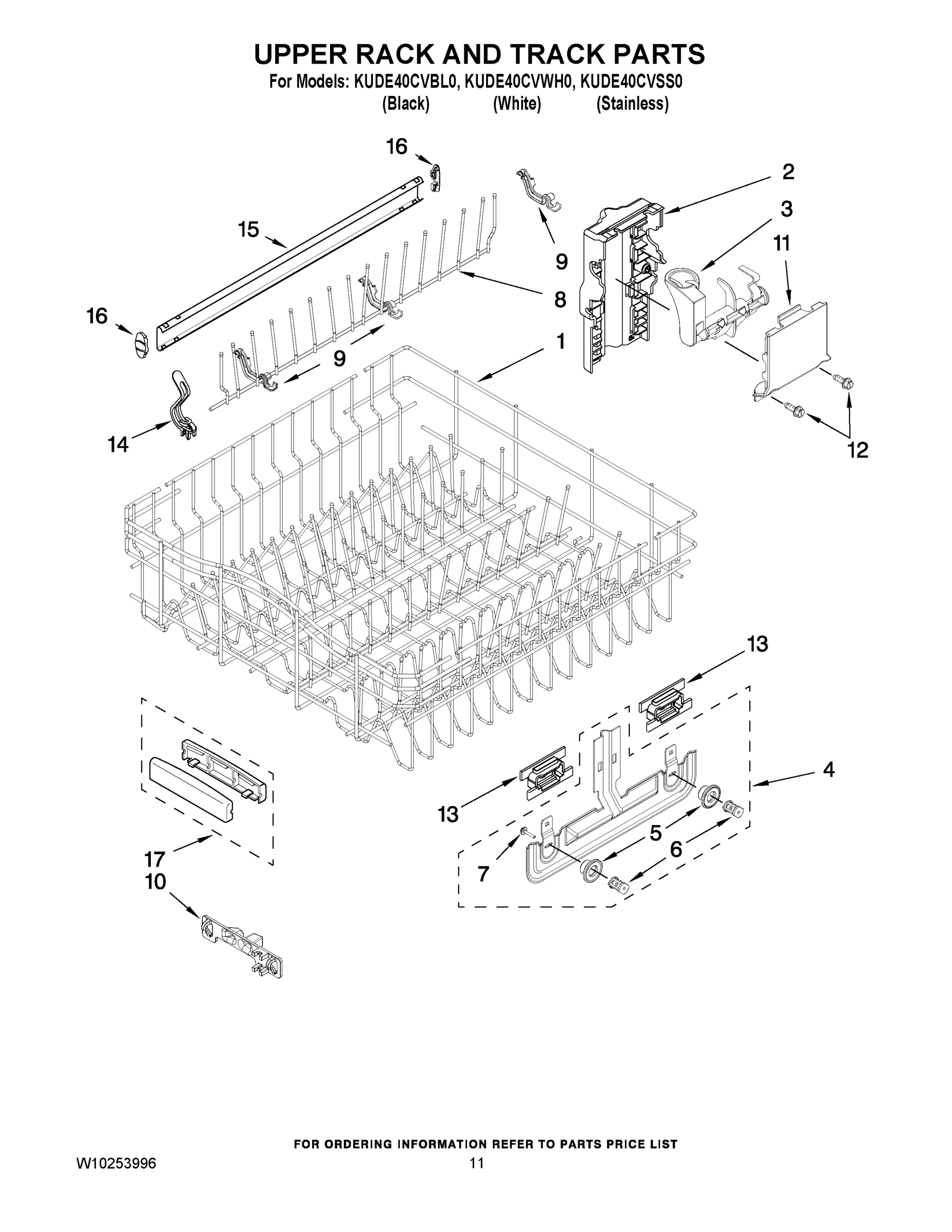 09 - UPPER RACK AND TRACK PARTS