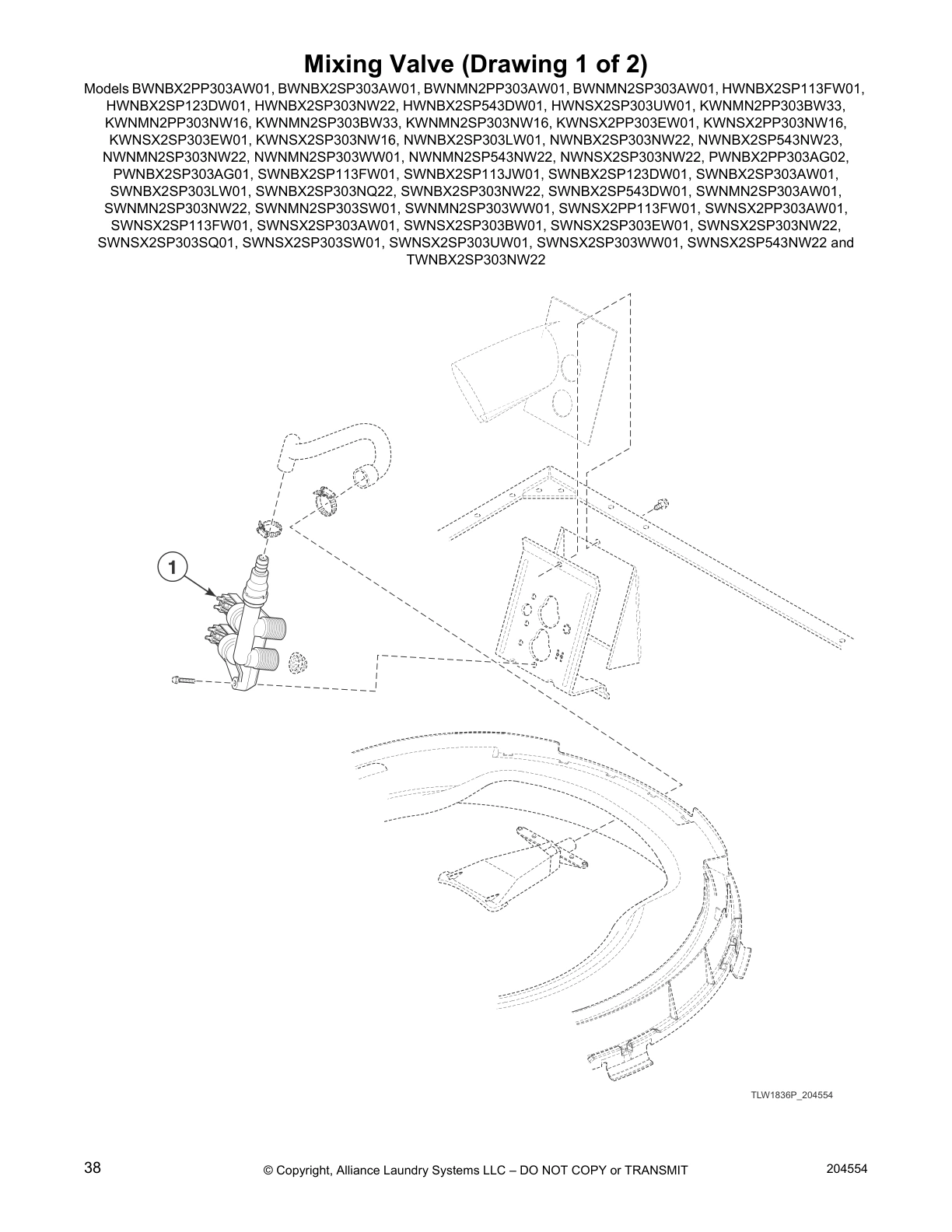 Mixing Valve (Drawing 1 of 2)