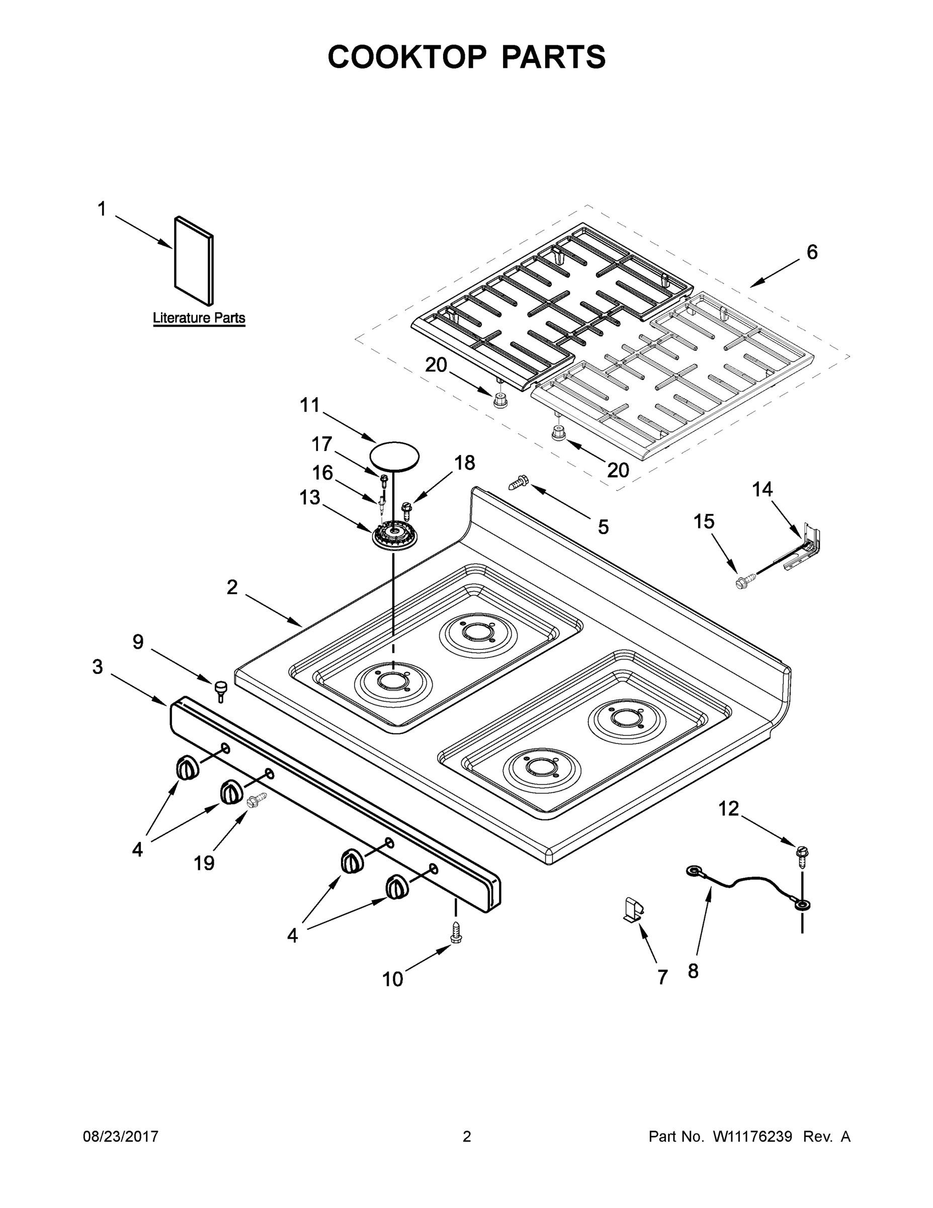 02 - COOKTOP PARTS