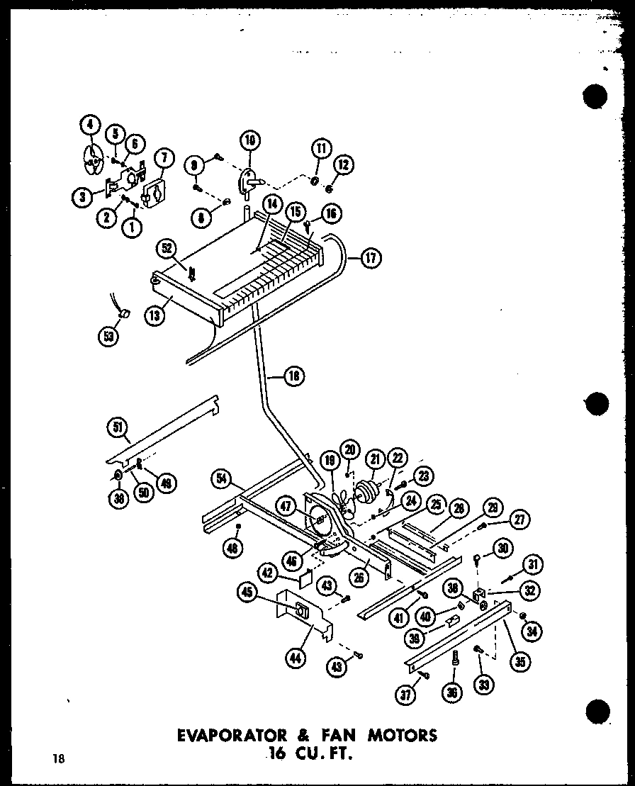 03 - EVAP & FAN MOTORS 16 CU. FT.