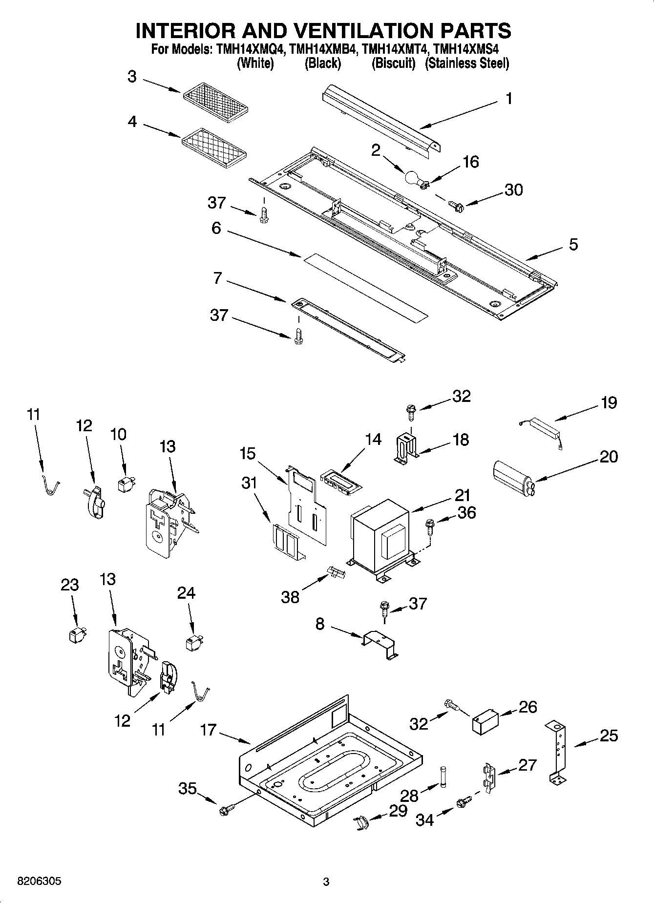 03 - INTERIOR AND VENTILATION PARTS