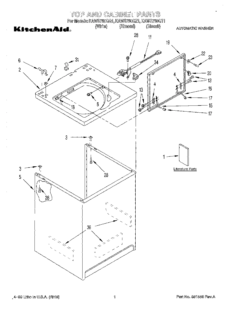 01 - TOP AND CABINET, LITERATURE