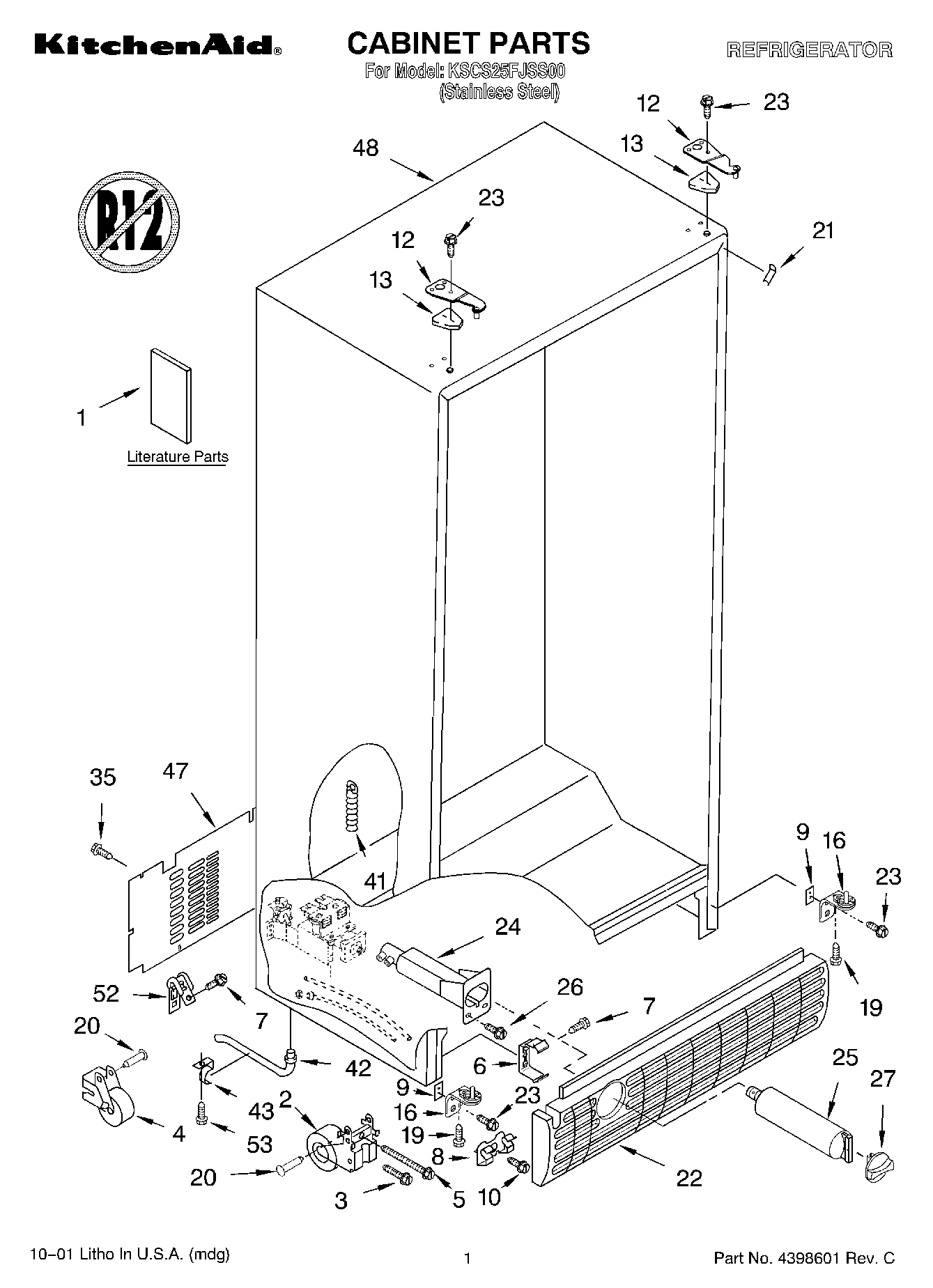 01 - CABINET, LITERATURE