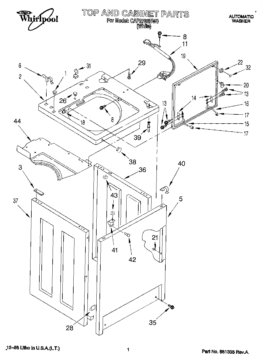 01 - TOP AND CABINET