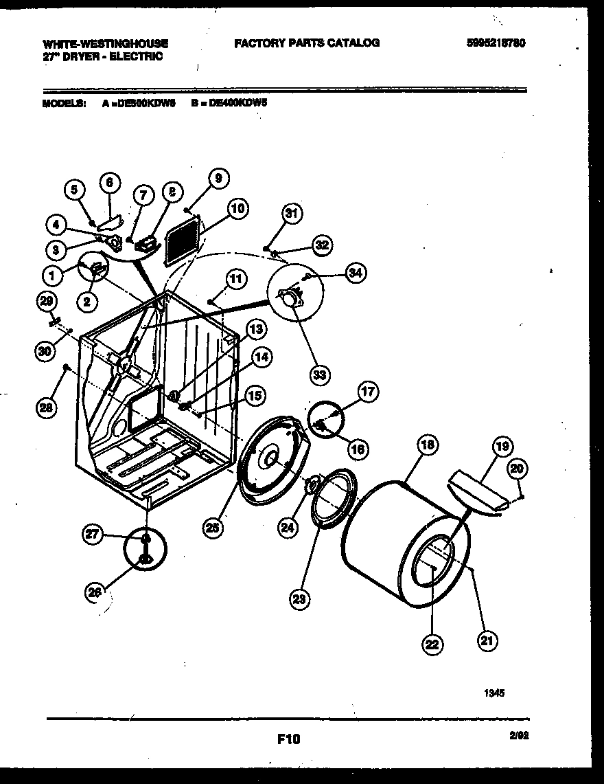 02 - CABINET AND COMPONENT PARTS