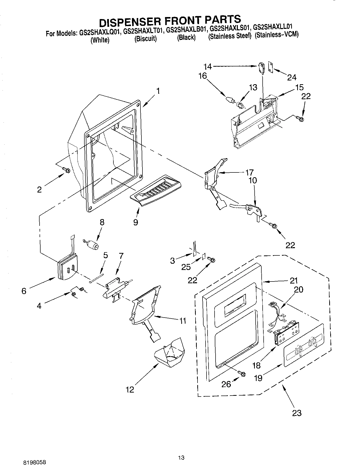 08 - DISPENSER FRONT
