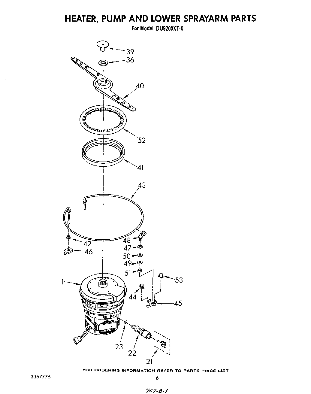 04 - HEATER, PUMP AND LOWER SPRAY ARM