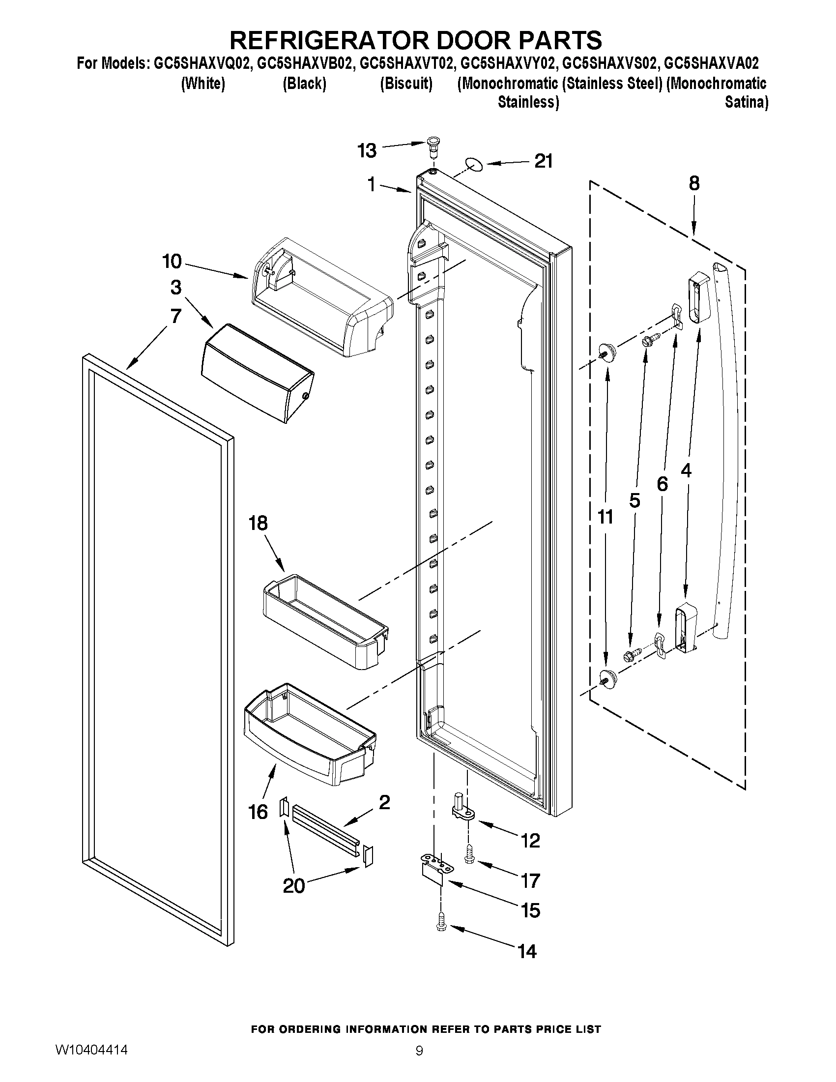 06 - REFRIGERATOR DOOR PARTS