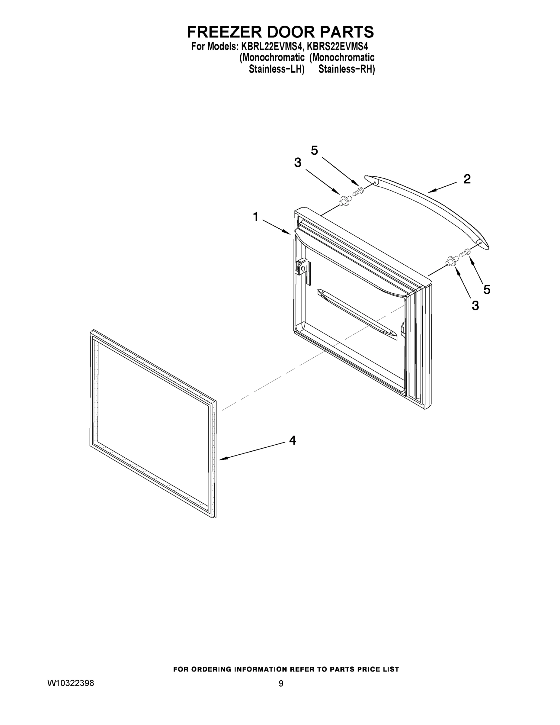 05 - FREEZER DOOR PARTS