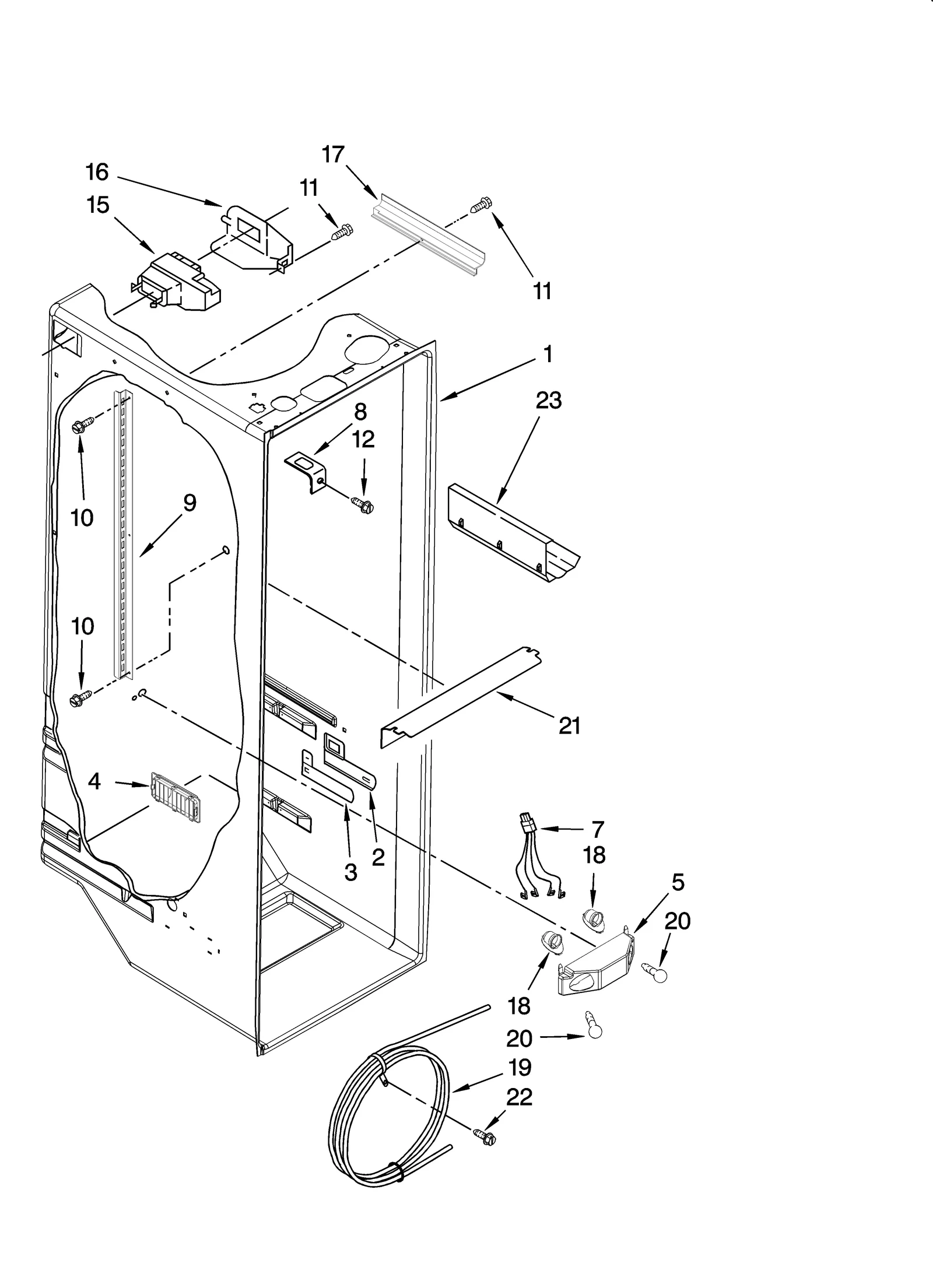 REFRIGERATOR LINER PARTS