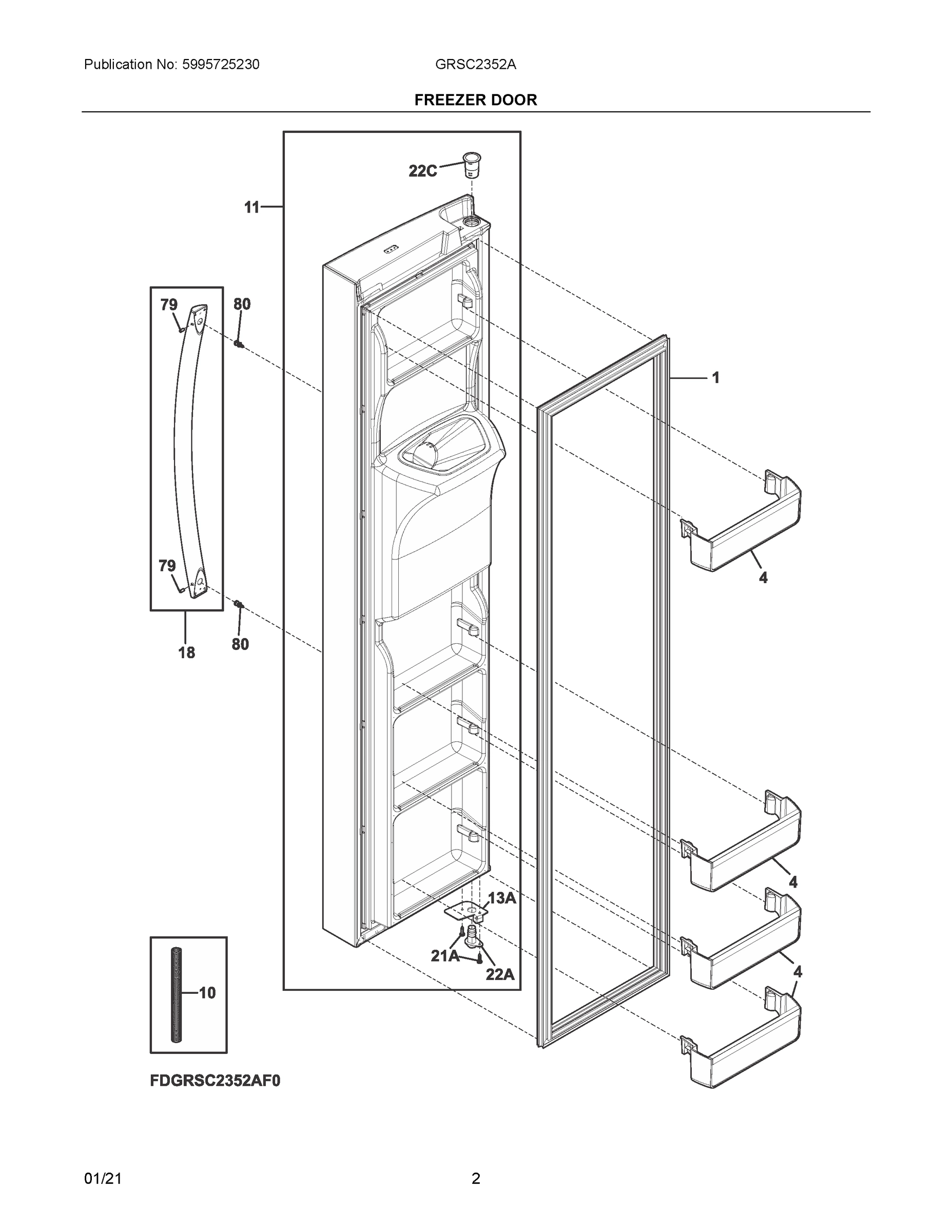 02 - FREEZER DOOR