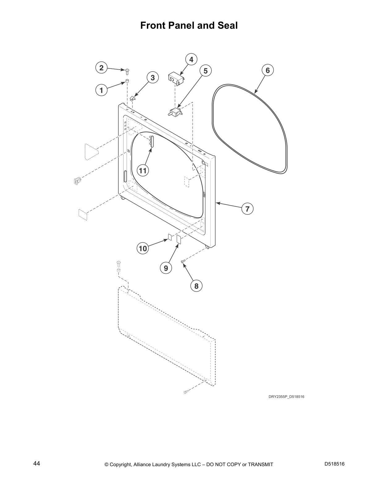 Front Panel and Seal
