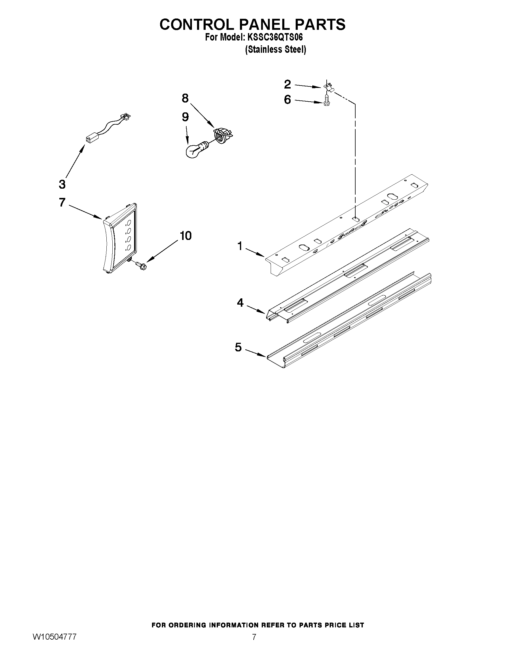 05 - CONTROL PANEL PARTS
