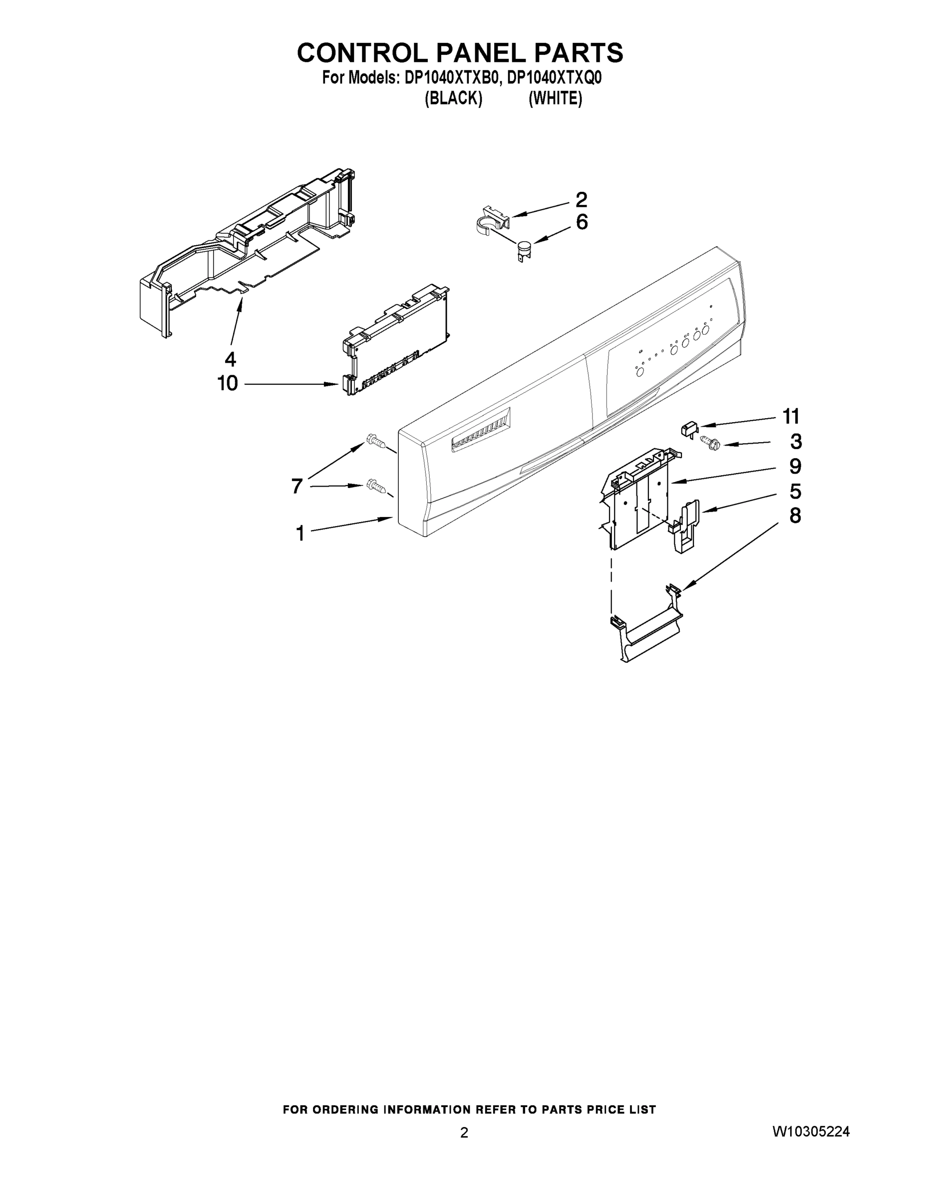 02 - CONTROL PANEL PARTS