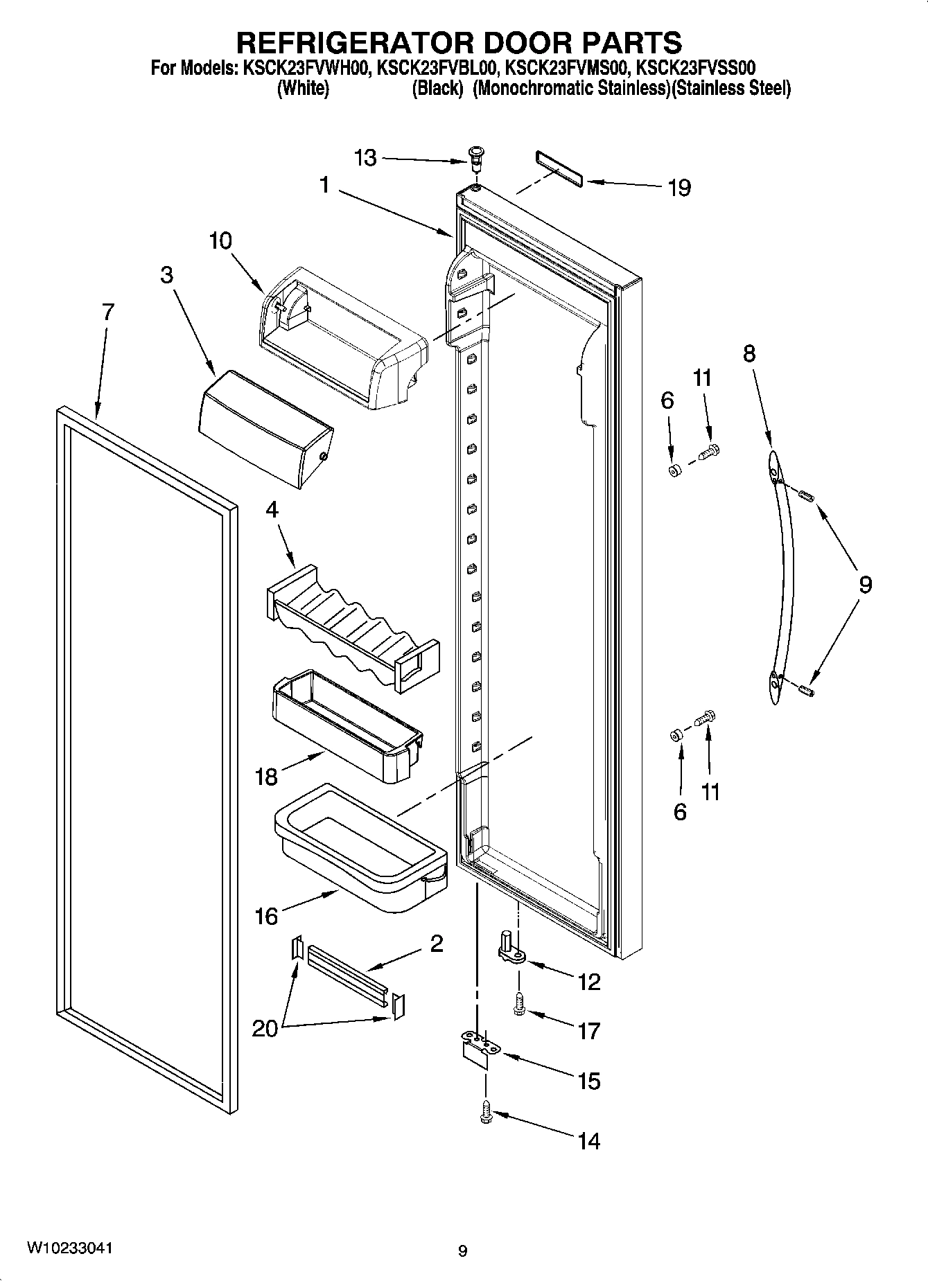 06 - REFRIGERATOR DOOR PARTS