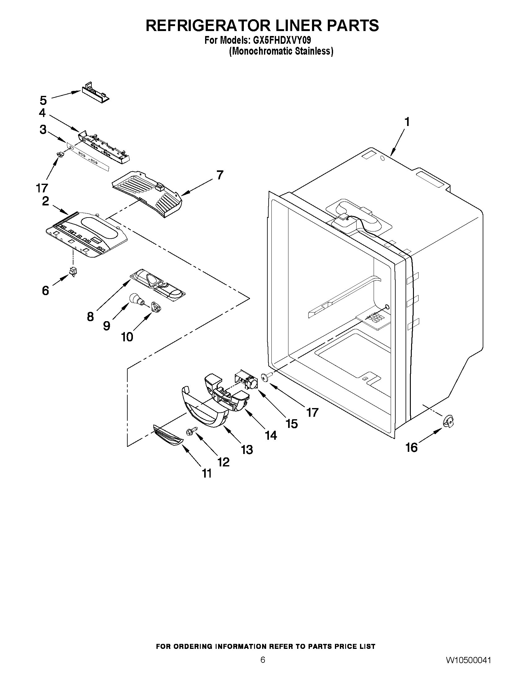 04 - REFRIGERATOR LINER PARTS