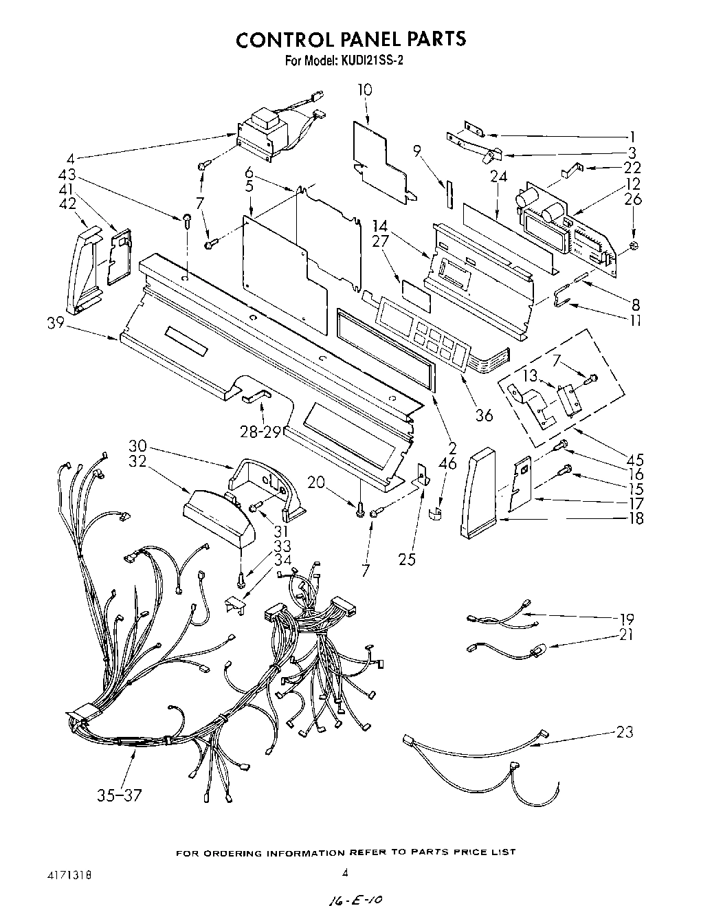 04 - CONTROL PANEL, LIT/OPTIONAL