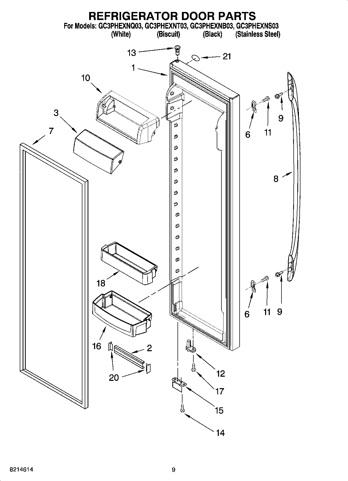 06 - REFRIGERATOR DOOR PARTS