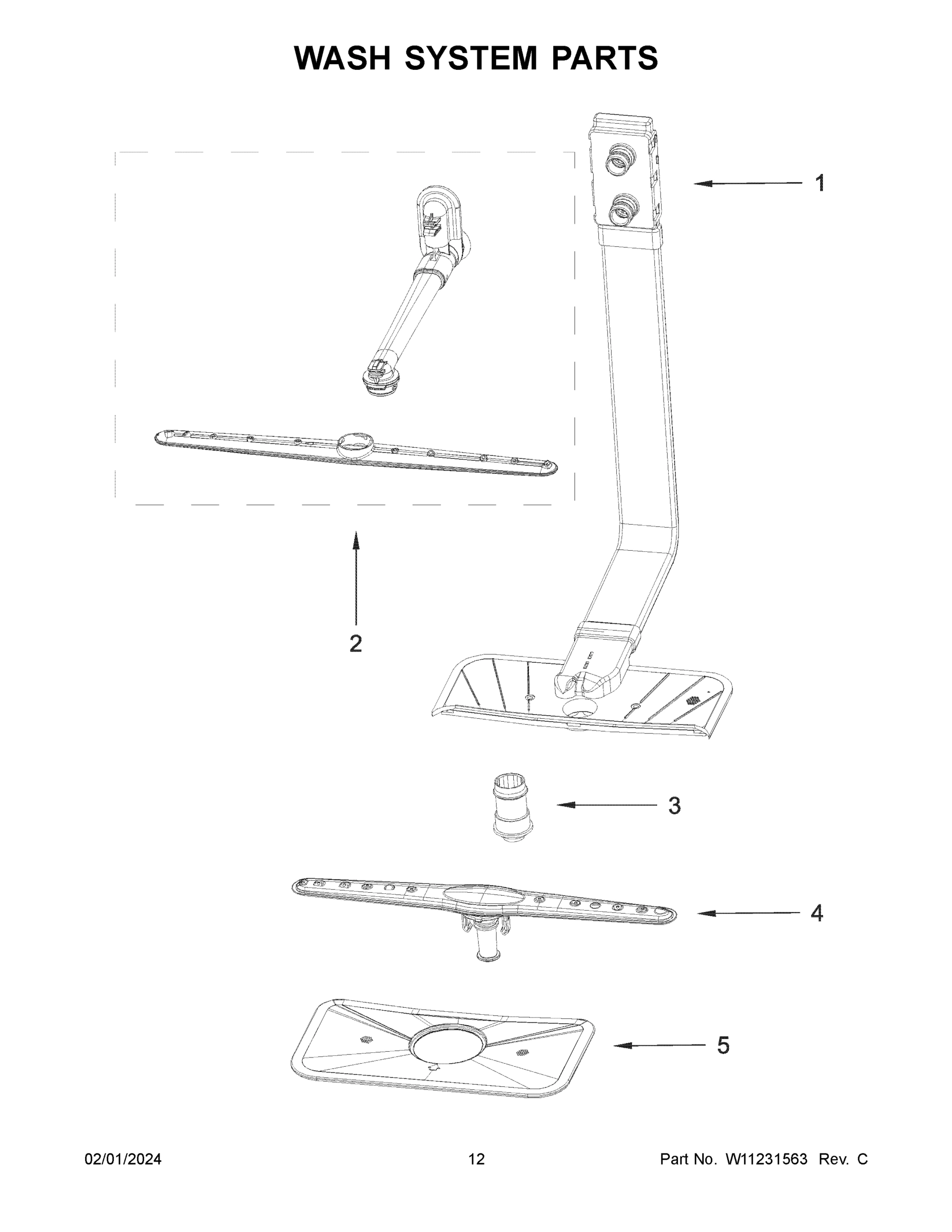 07 - WASH SYSTEM PARTS
