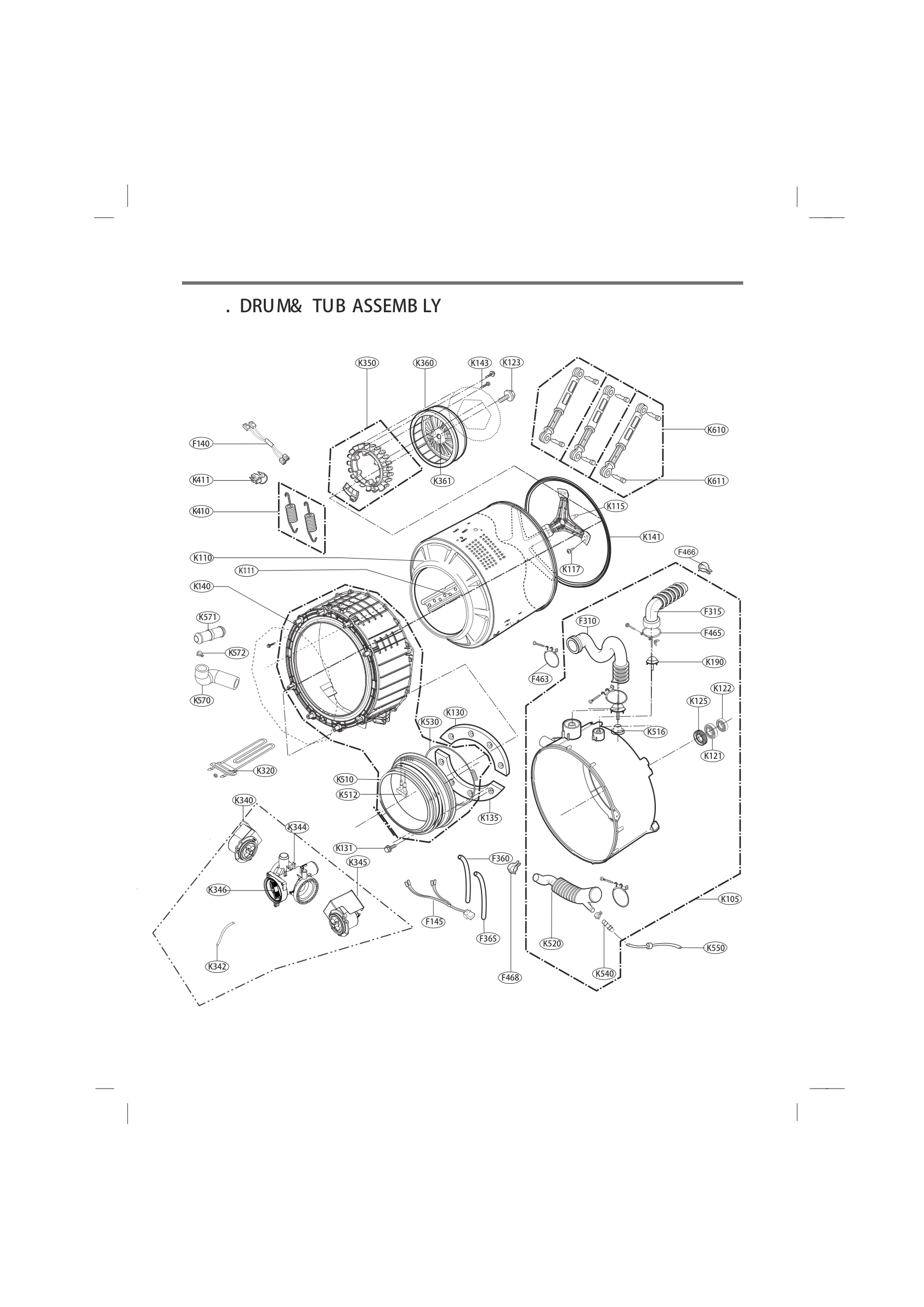 DRU M& TUB ASSEMBLY
