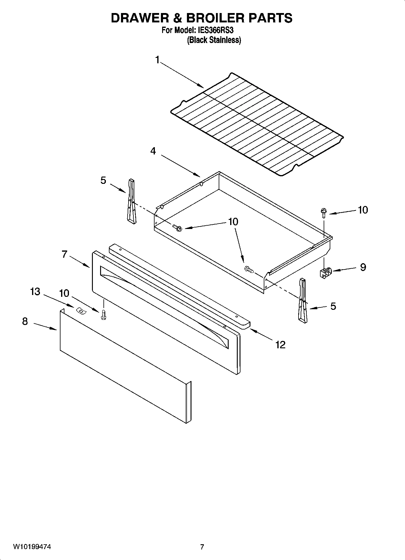05 - DRAWER & BROILER PARTS, OPTIONAL PARTS