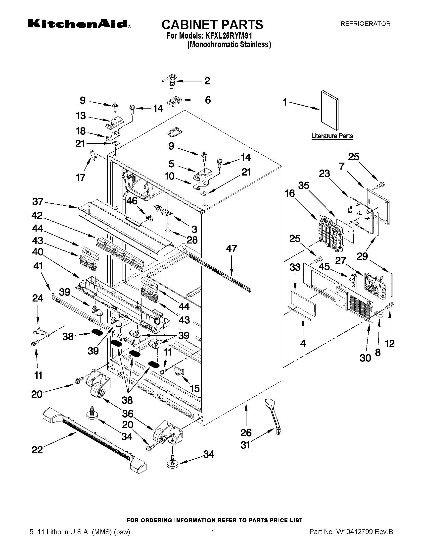 01 - CABINET PARTS