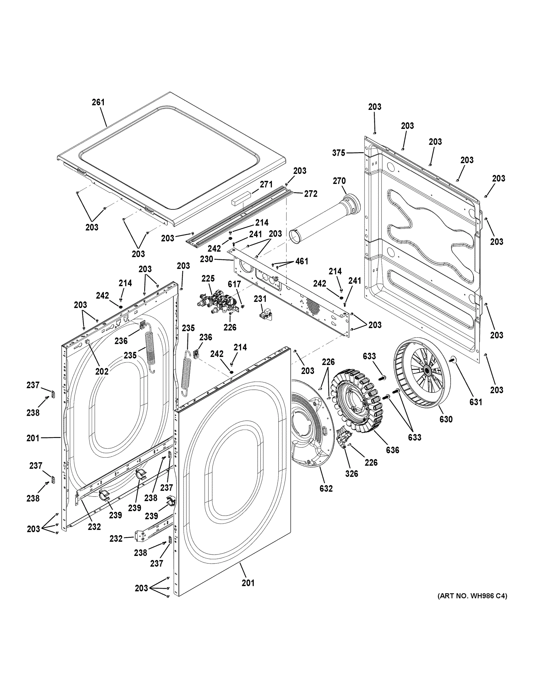 CABINET & DRIVE ASSEMBLY