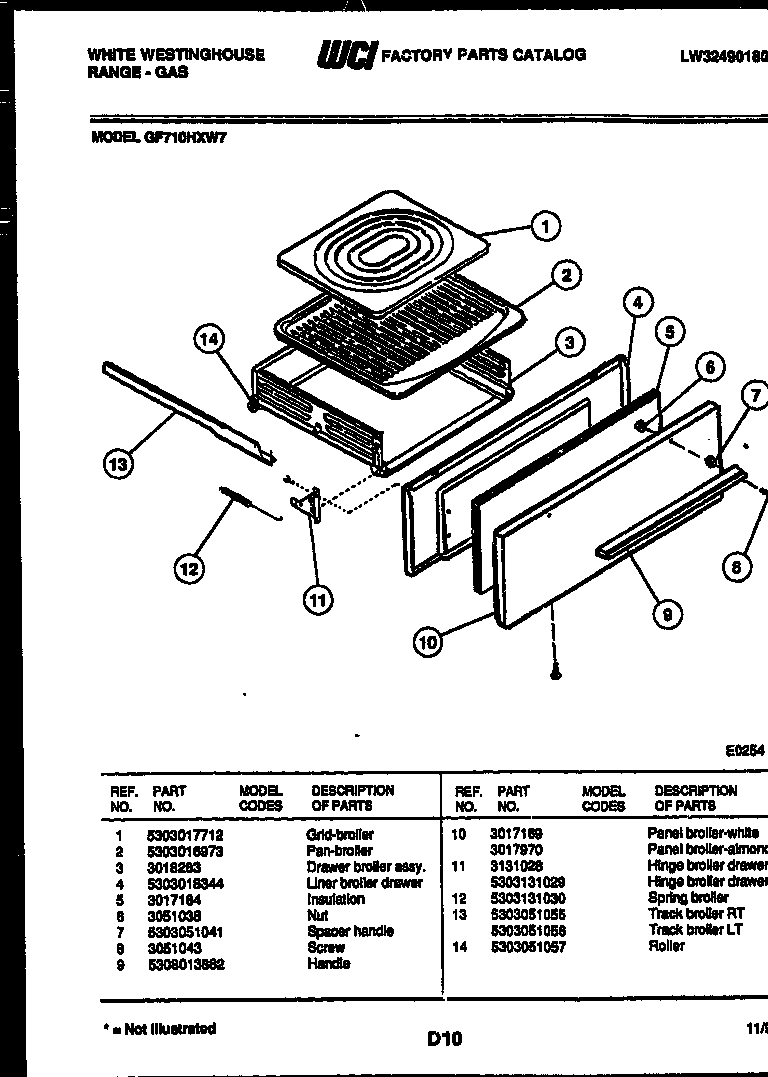 07 - BROILER DRAWER PARTS